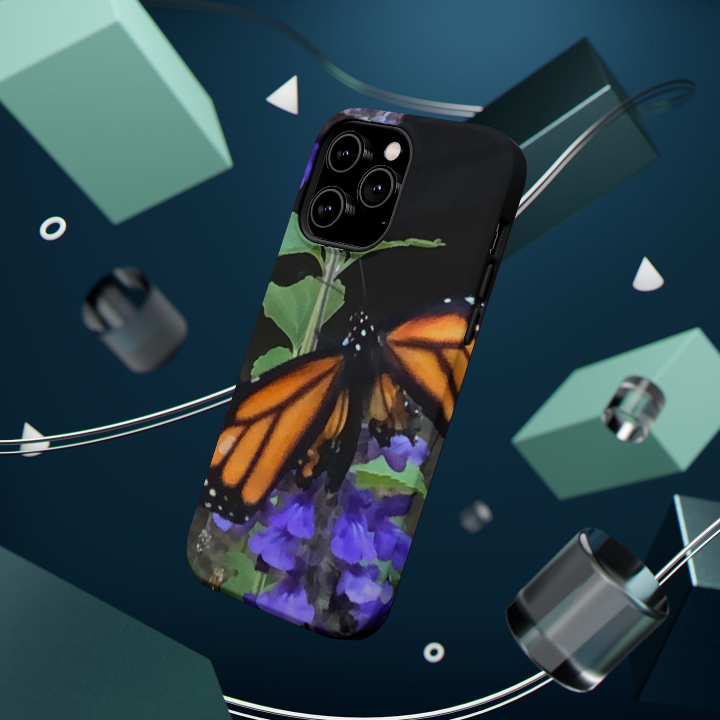 Butterfly Floral Magnetic Tough Cases, Nature Phone Cases, Gift for Nature Lovers, Eco-Friendly Cell Phone Case, Unique Smartphone Accessory
