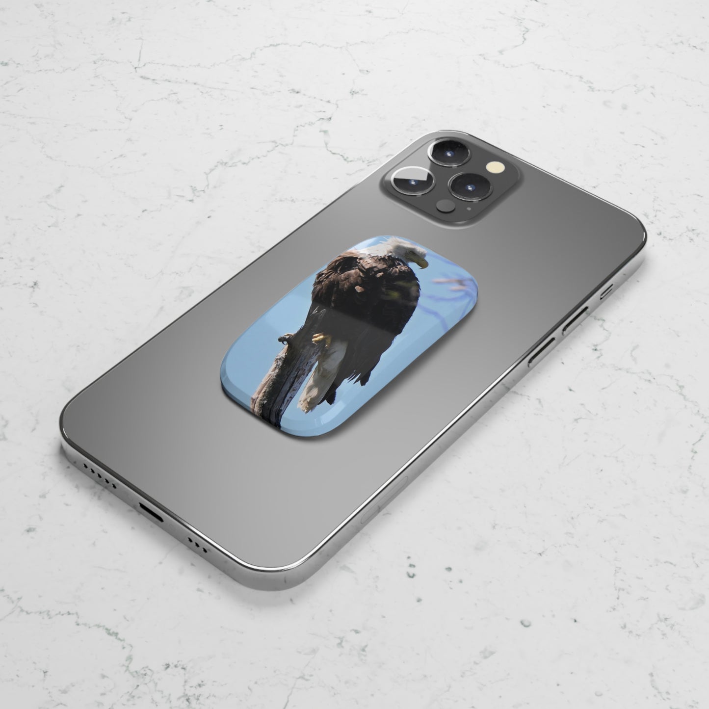 Eagle Phone Grip Stand, Wildlife Cell Phone Holder, Bird Lover Gift, Nature Decor, Unique Tech Accessory