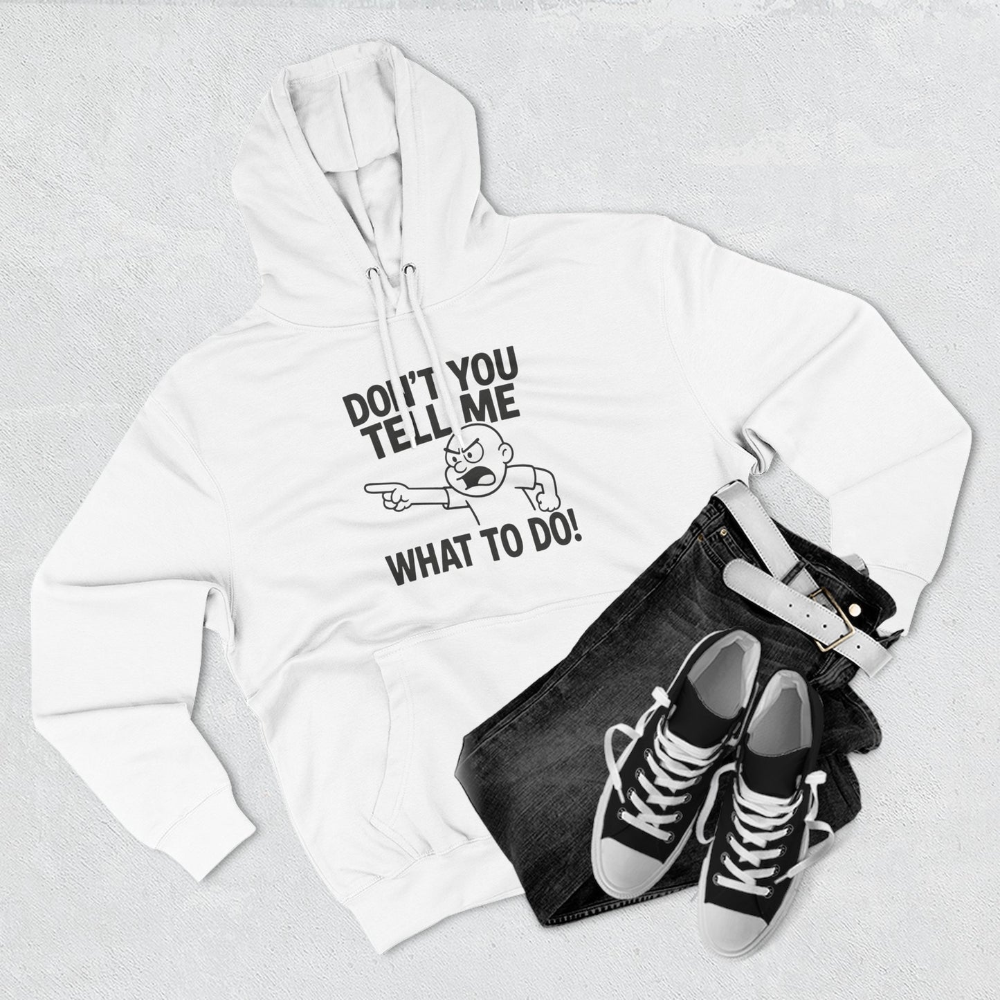 Funny Quote Fleece Hoodie, Cozy Apparel, Casual Wear, Perfect Gift for Adults, Unique Sweatshirt for Any Occasion