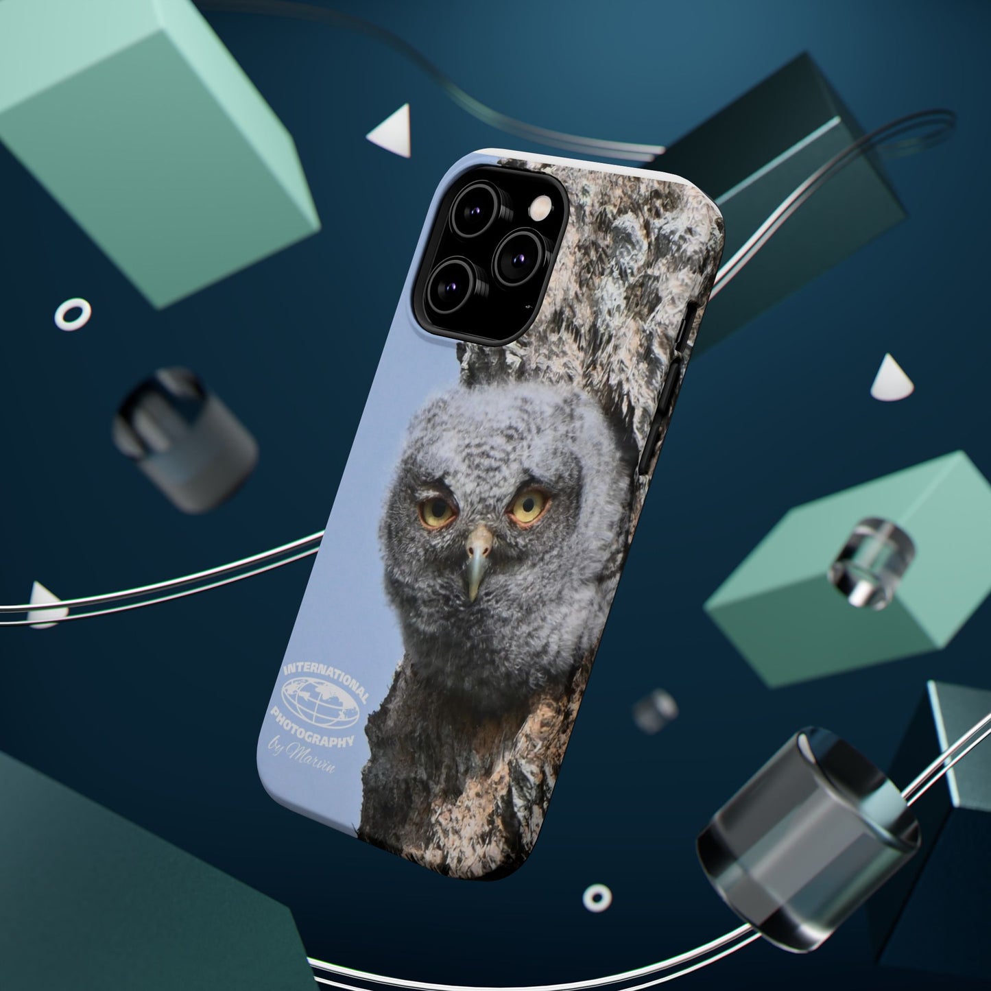 Owl Magnetic Tough Case, Wildlife Phone Case, Nature Lover Gift, Eco-Friendly Phone Cover, Customizable Phone Accessory