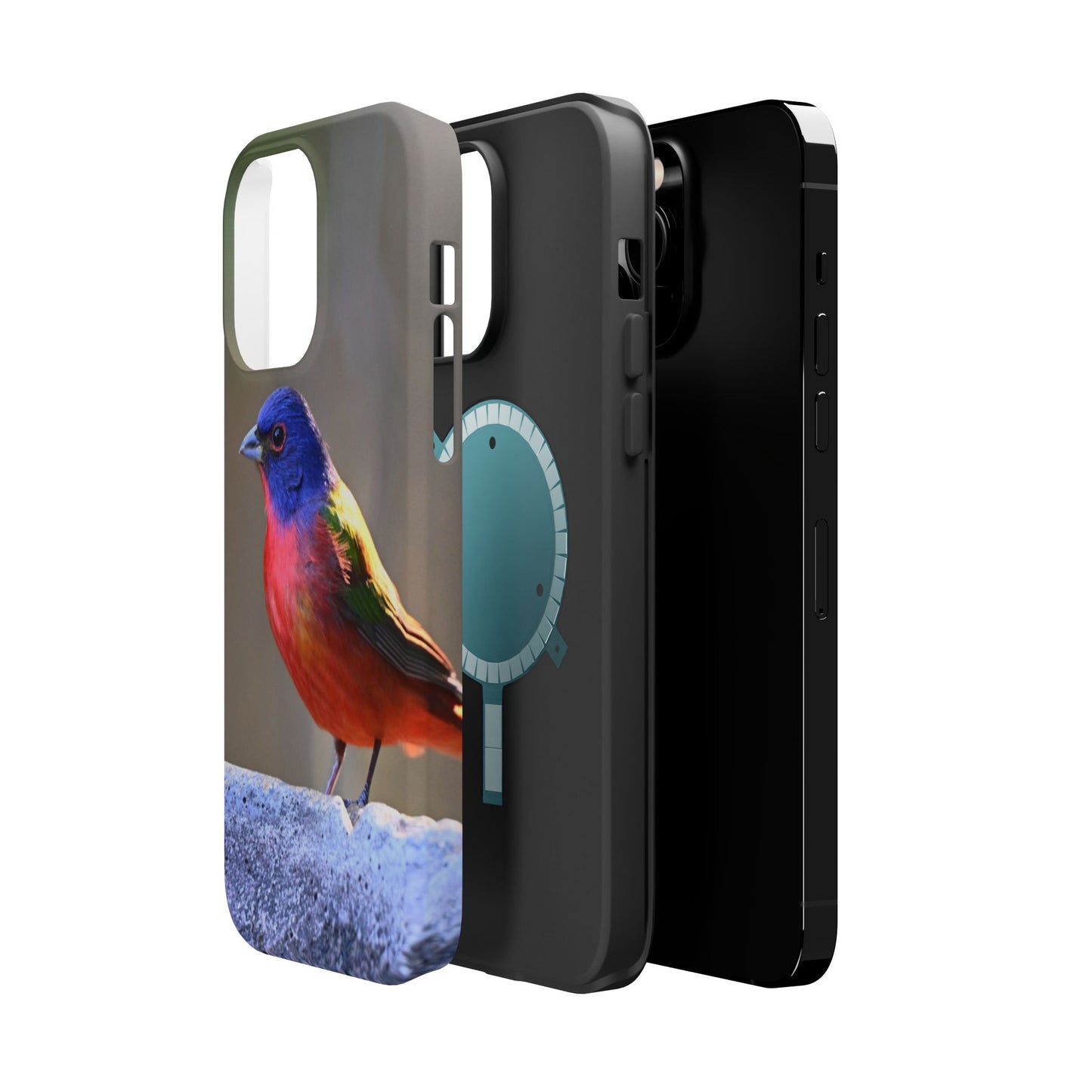 Colorful Bird Phone Case, Magnetic Tough Cases, Nature Lover Gift, Wildlife Phone Cover, Eco-Friendly Tech Accessories