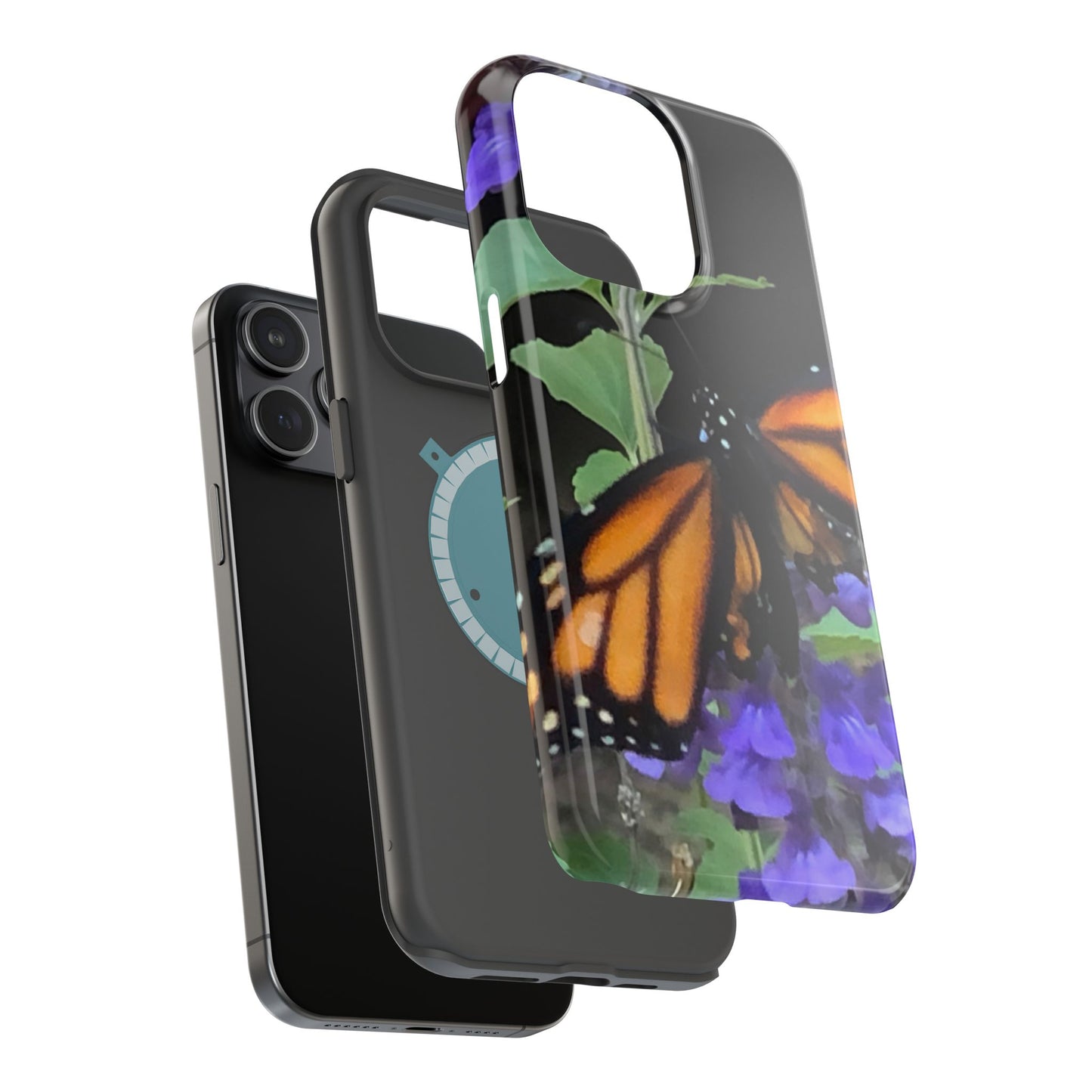 Butterfly Floral Magnetic Tough Cases, Nature Phone Cases, Gift for Nature Lovers, Eco-Friendly Cell Phone Case, Unique Smartphone Accessory
