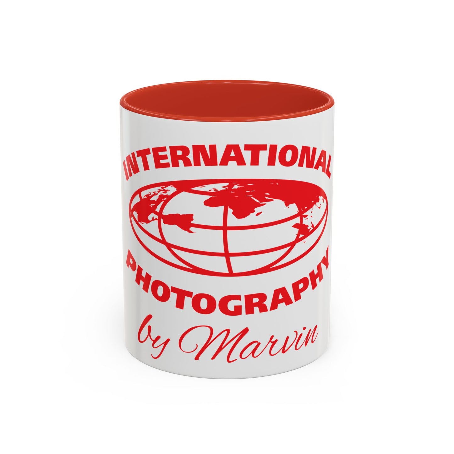 International Photography Accent Mug - Unique Coffee Mug, Gift for Photographers, Travel Mug, Artsy Gifts, Photography Lovers