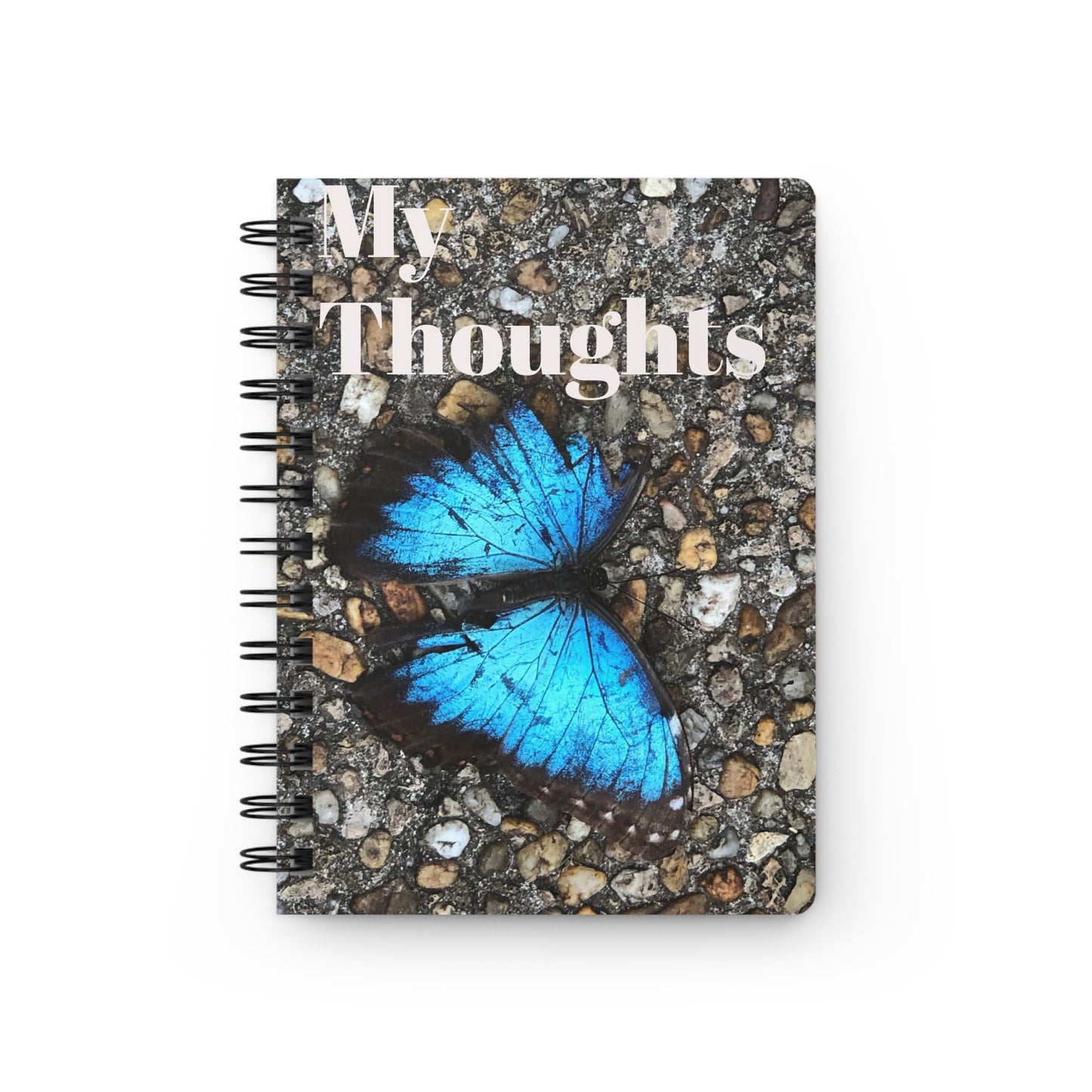 Butterfly Spiral Bound Journal - My Thoughts, Nature Writing, Inspirational Notebook, Gift for Creatives, Eco-Friendly Journal