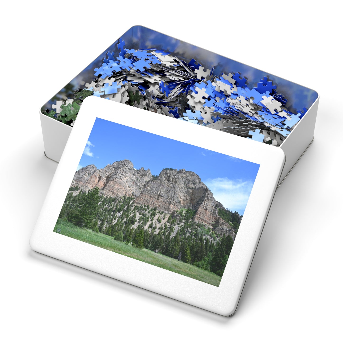 Scenic Jigsaw Puzzle with Tin - Perfect Gift for Nature Lovers, Family Fun, Home Décor, Relaxation Activity, Hiking Theme