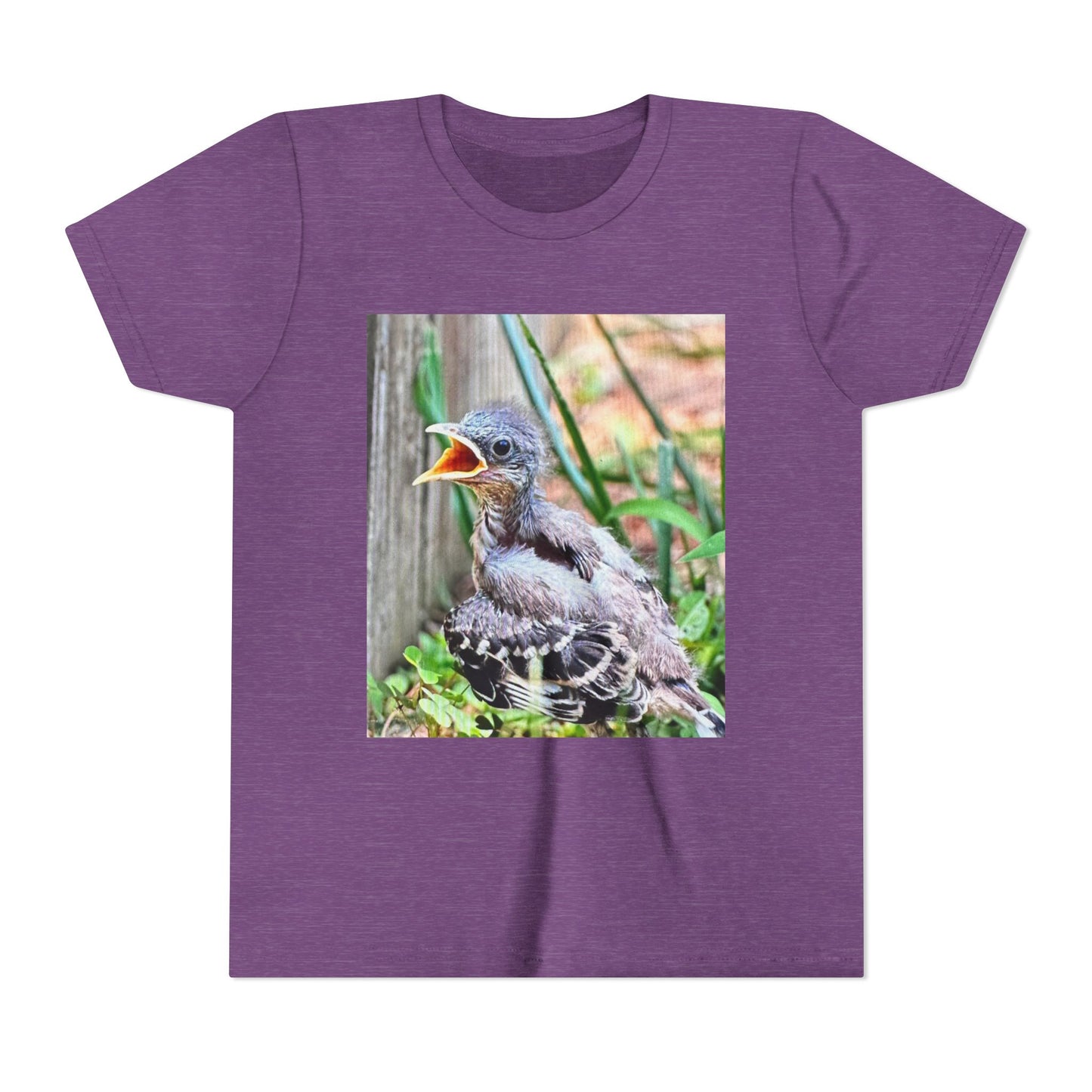 Youth Bird Graphic Tee - Cute Baby Bird T-Shirt, Nature Lovers Gift, Kids Apparel, Animal Tee, Spring Fashion, Eco-Friendly