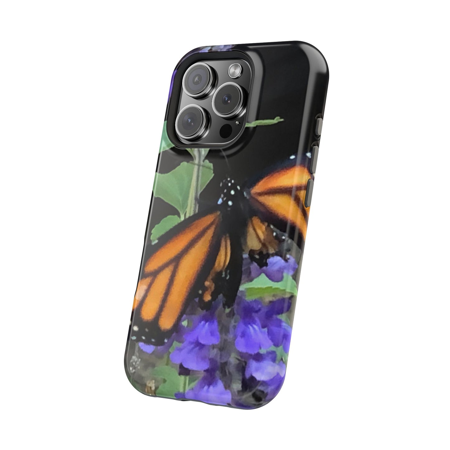 Butterfly Floral Magnetic Tough Cases, Nature Phone Cases, Gift for Nature Lovers, Eco-Friendly Cell Phone Case, Unique Smartphone Accessory