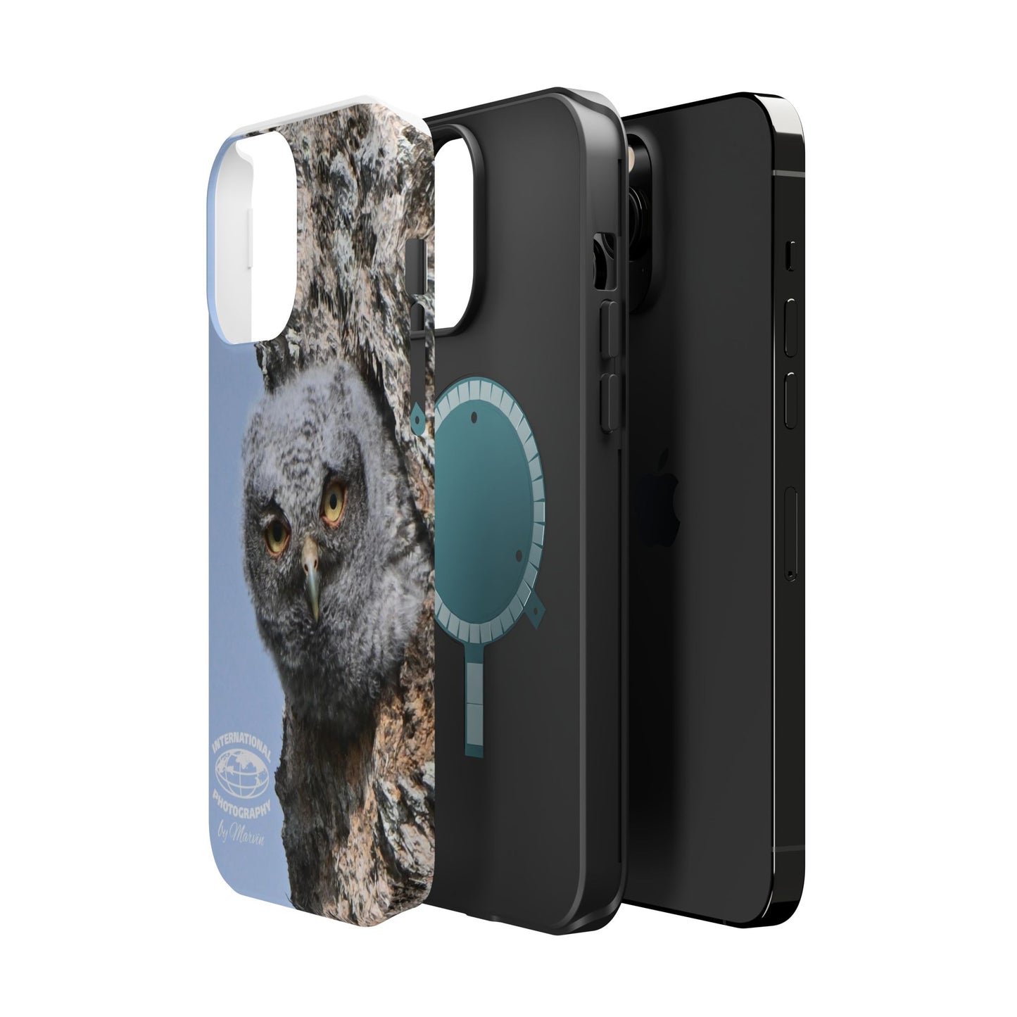 Owl Magnetic Tough Case, Wildlife Phone Case, Nature Lover Gift, Eco-Friendly Phone Cover, Customizable Phone Accessory