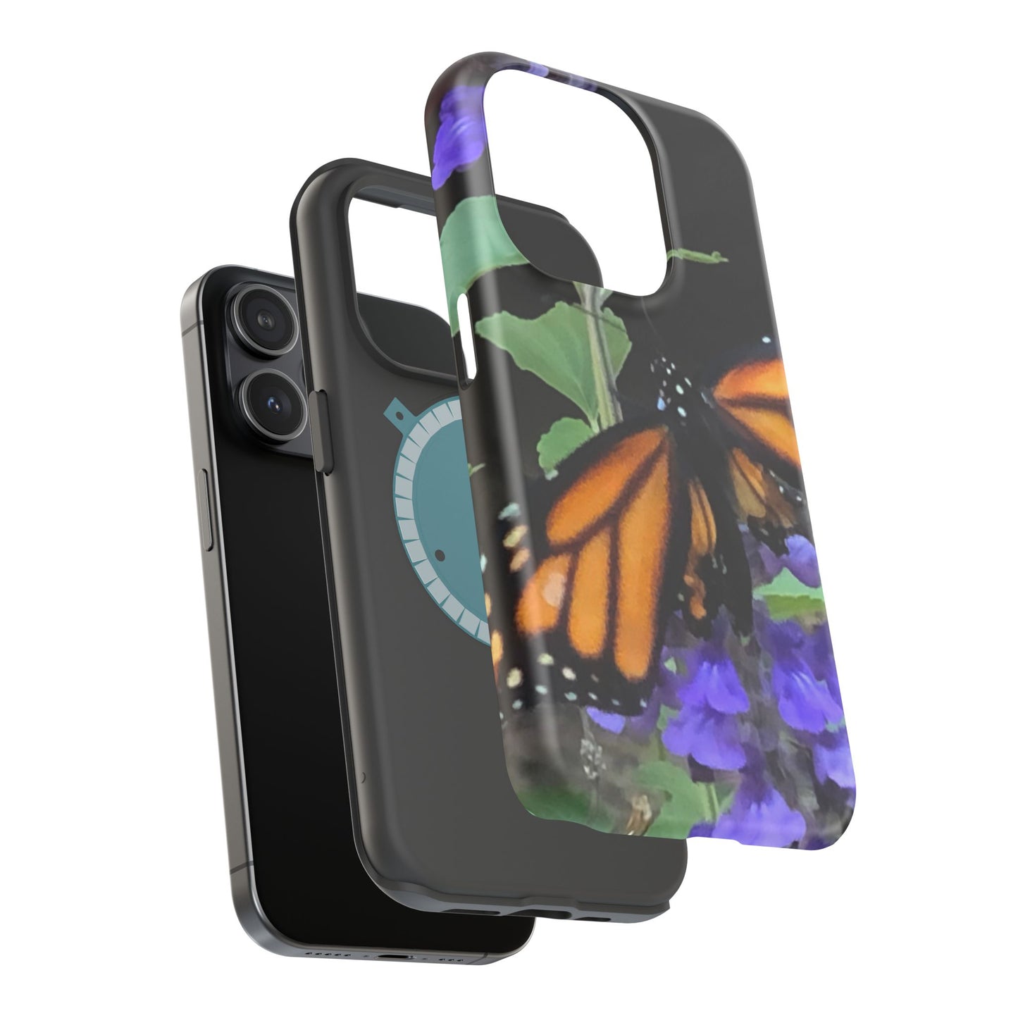 Butterfly Floral Magnetic Tough Cases, Nature Phone Cases, Gift for Nature Lovers, Eco-Friendly Cell Phone Case, Unique Smartphone Accessory