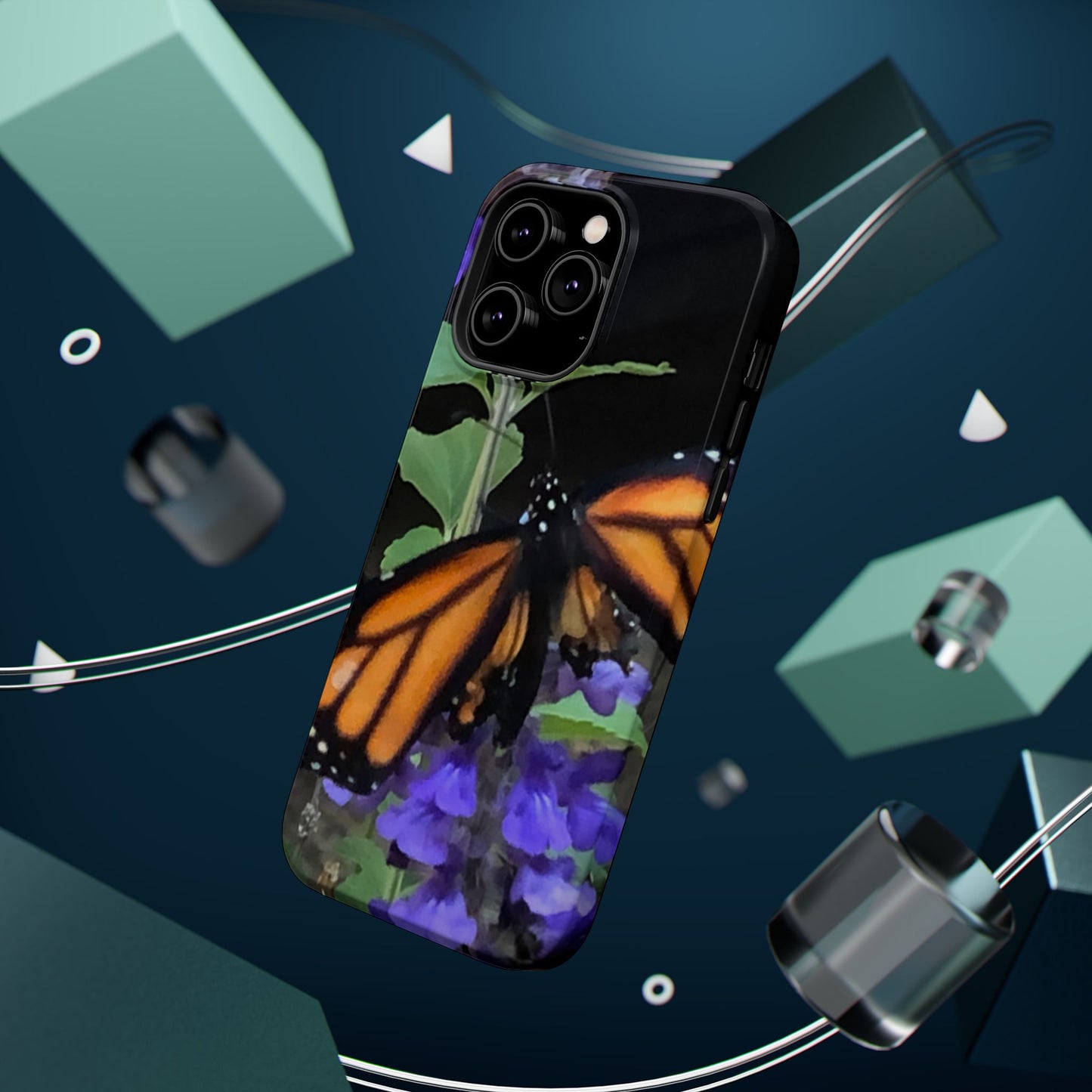 Butterfly Floral Magnetic Tough Cases, Nature Phone Cases, Gift for Nature Lovers, Eco-Friendly Cell Phone Case, Unique Smartphone Accessory