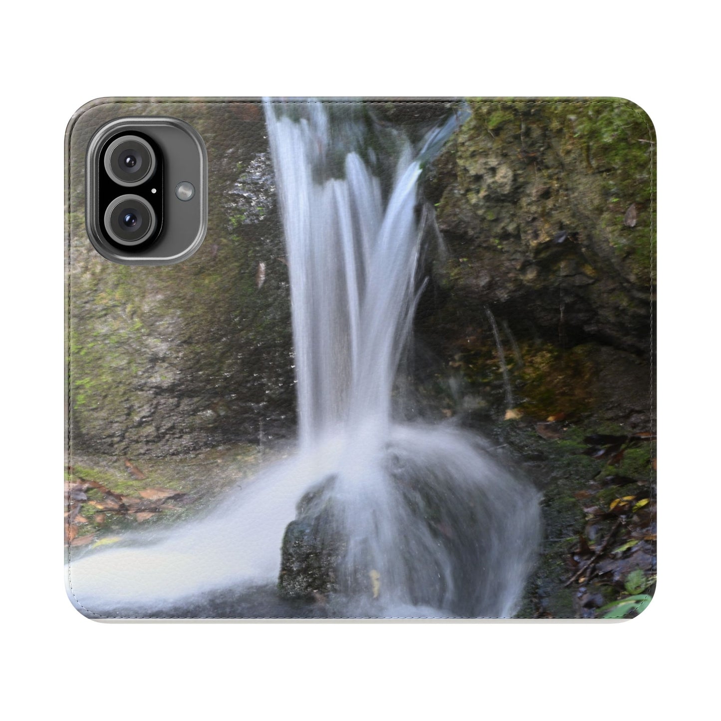 Scenic Waterfall Flip Case, Nature Phone Wallet, Eco-Friendly Phone Accessory, Gift for Nature Lovers, Travel Must-Have