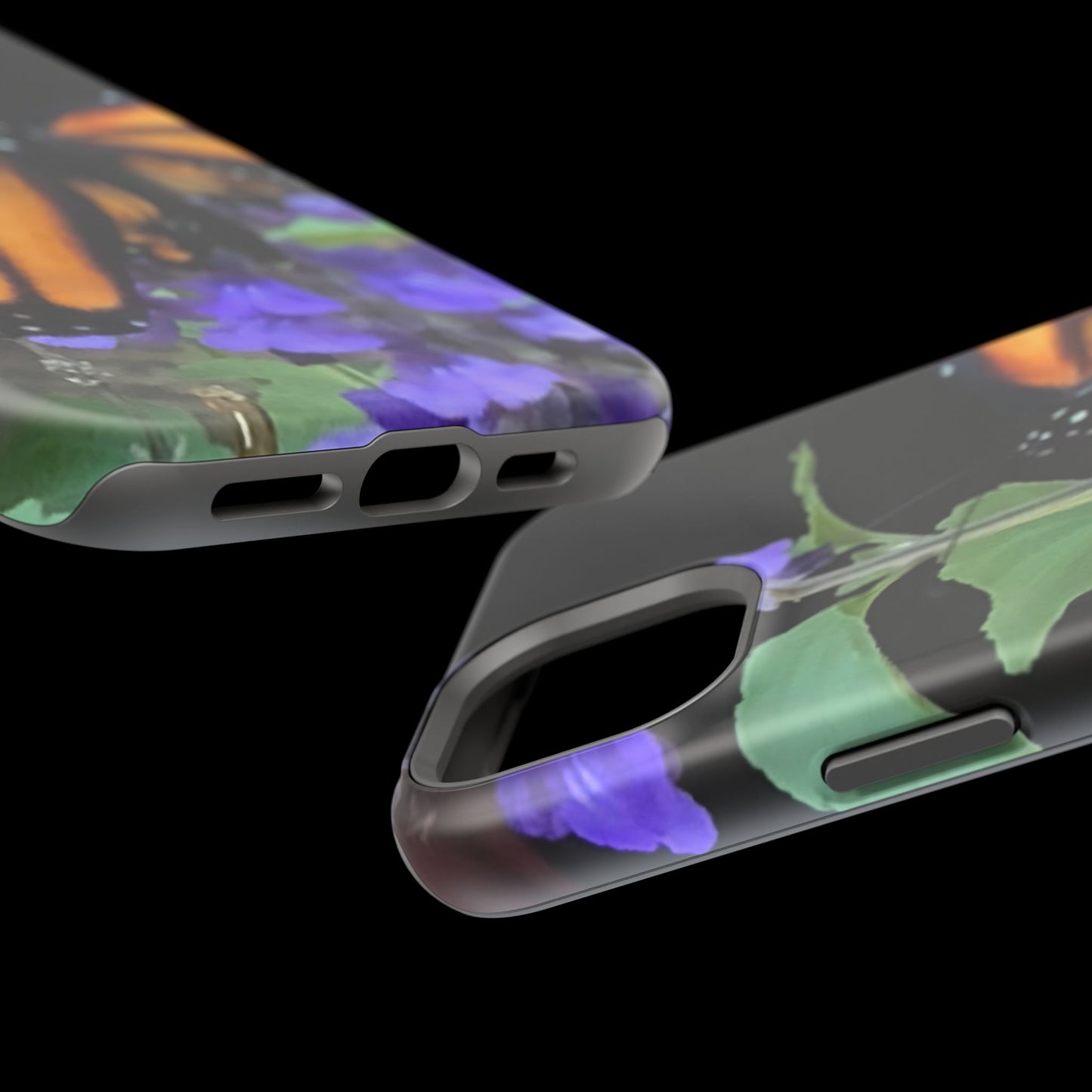 Butterfly Floral Magnetic Tough Cases, Nature Phone Cases, Gift for Nature Lovers, Eco-Friendly Cell Phone Case, Unique Smartphone Accessory