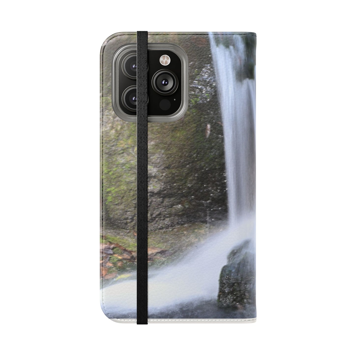 Scenic Waterfall Flip Case, Nature Phone Wallet, Eco-Friendly Phone Accessory, Gift for Nature Lovers, Travel Must-Have