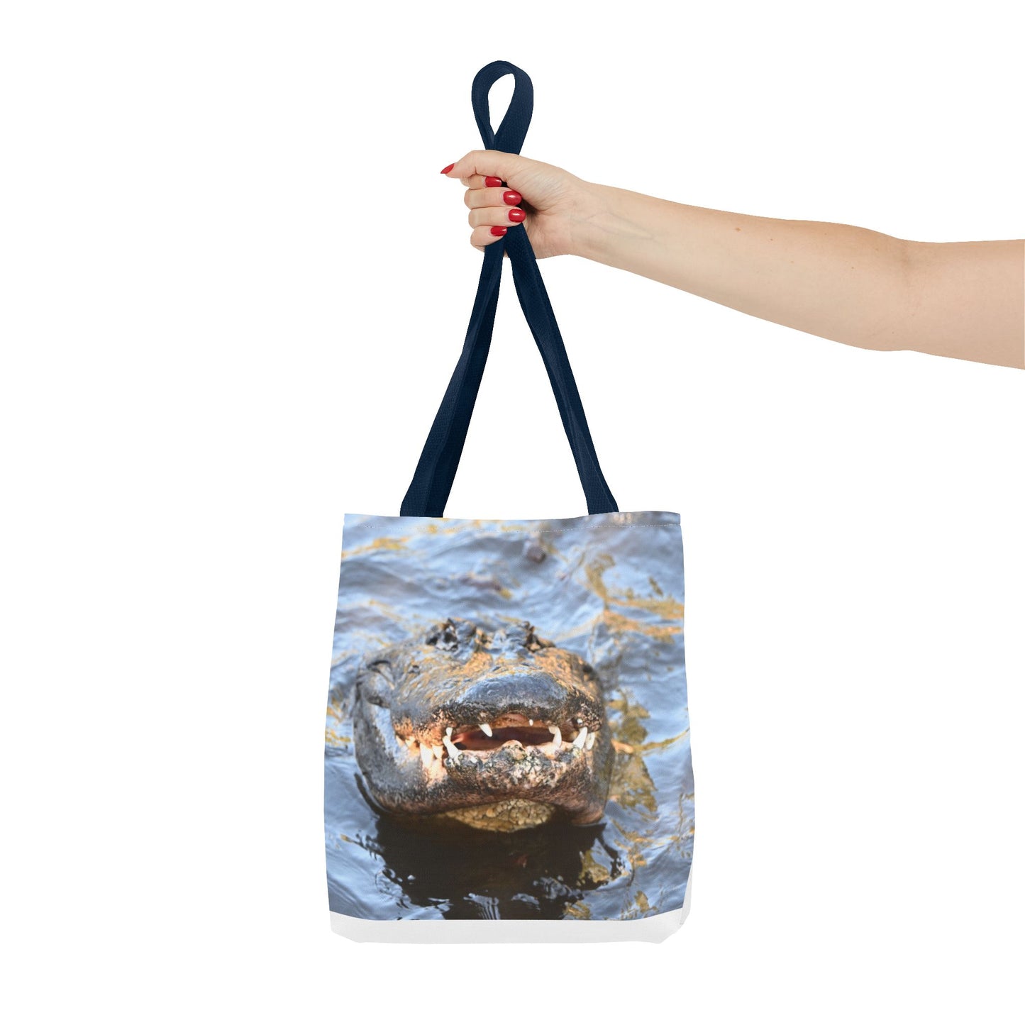 Alligator Print Tote Bag, Eco-Friendly Shopping Bag, Wildlife Lover Gift, Summer Essential, Beach Tote, Animal Lover Accessories