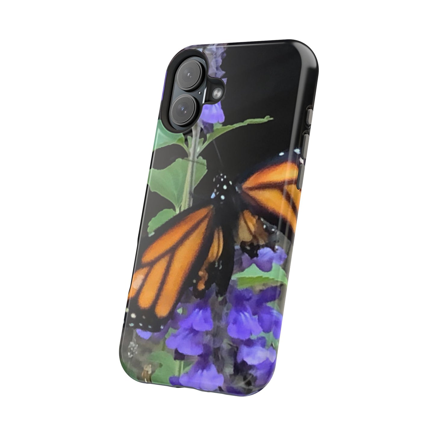 Butterfly Floral Magnetic Tough Cases, Nature Phone Cases, Gift for Nature Lovers, Eco-Friendly Cell Phone Case, Unique Smartphone Accessory