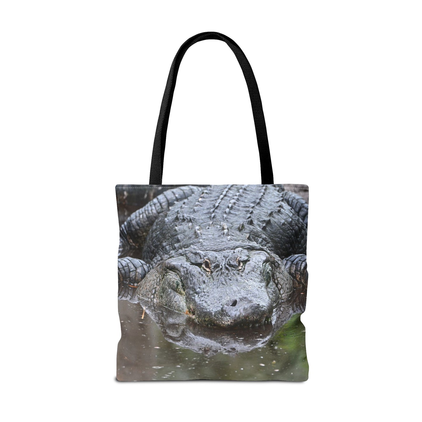 Alligator Print Tote Bag, Wildlife Lover Gift, Eco-Friendly Bag, Beach Tote, Animal Lovers' Accessory, Unique Alligator Purse