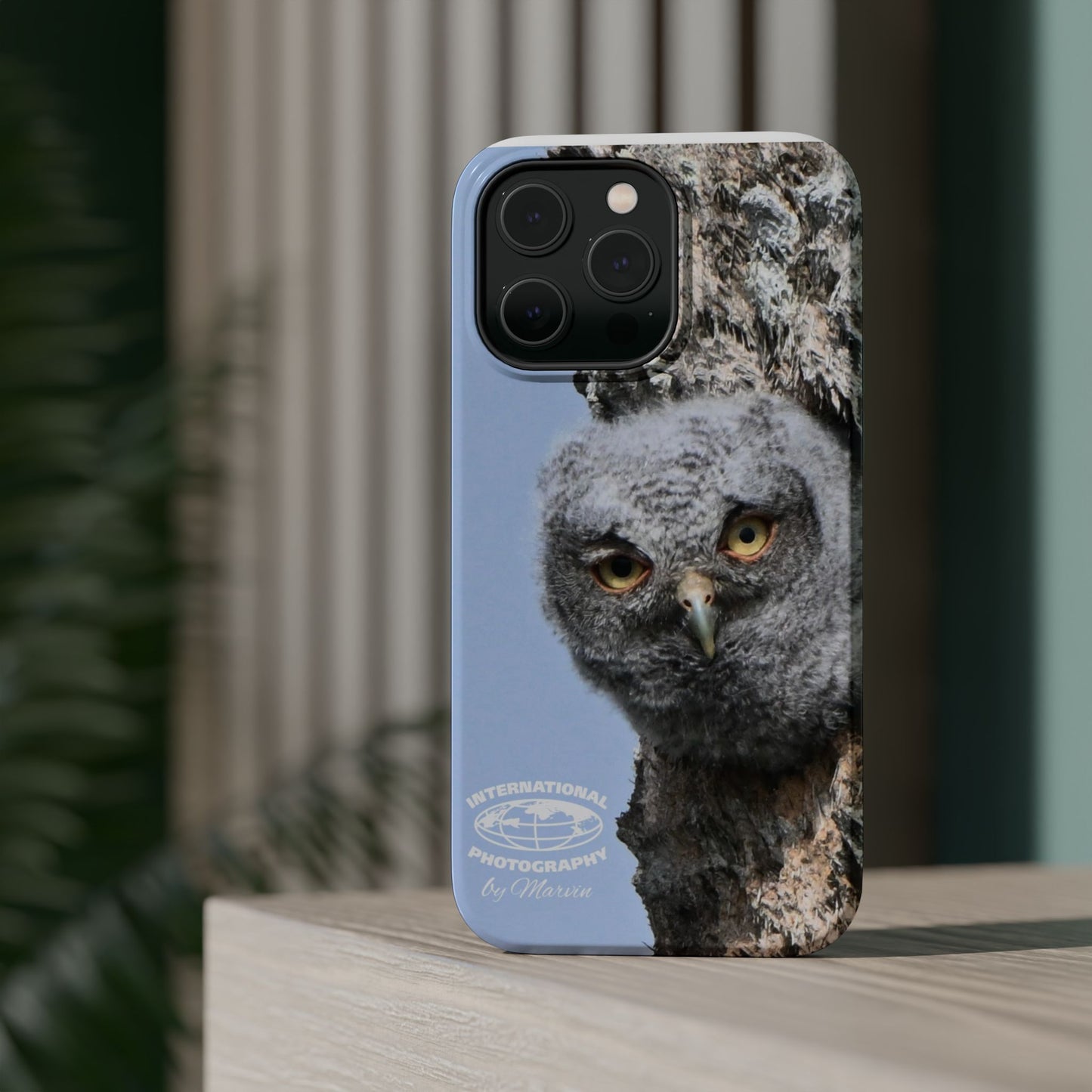 Owl Magnetic Tough Case, Wildlife Phone Case, Nature Lover Gift, Eco-Friendly Phone Cover, Customizable Phone Accessory