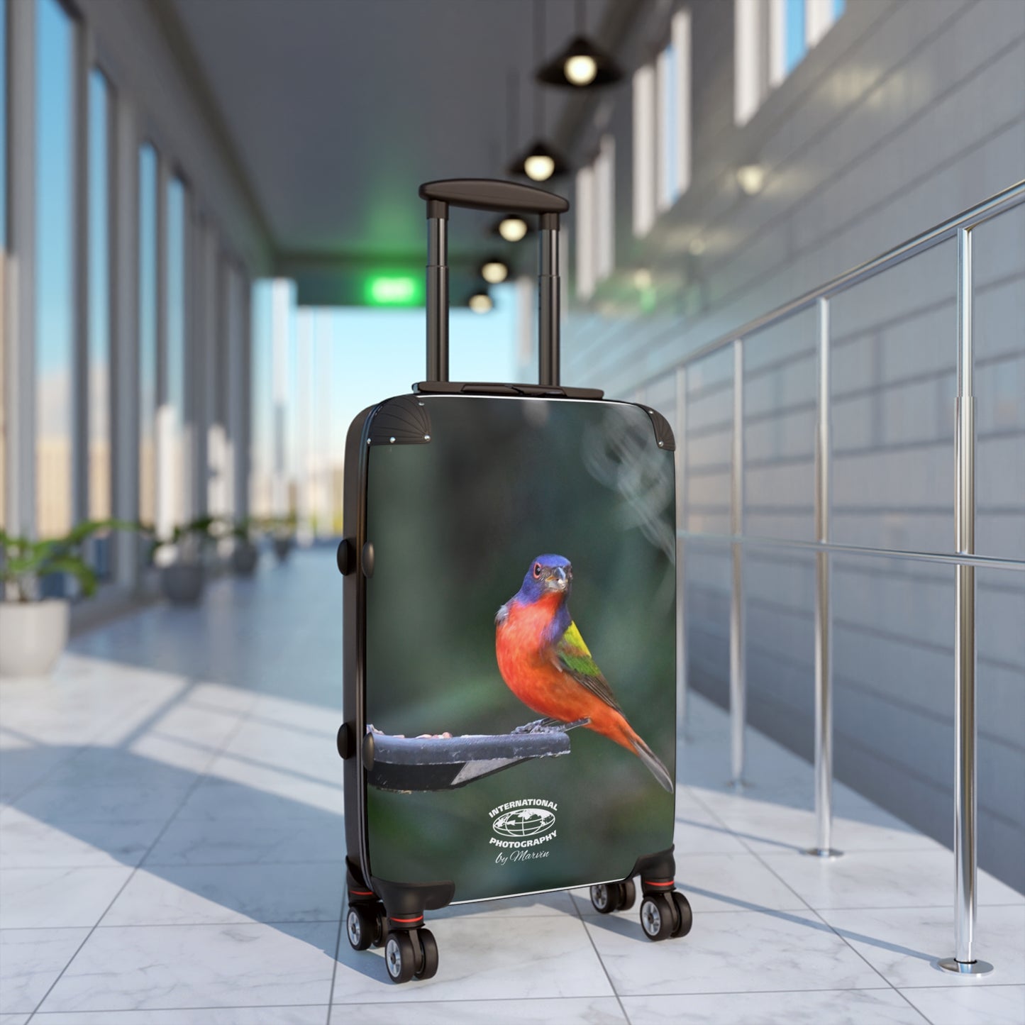 Vibrant Bird Print Suitcase - Travel Luggage for Nature Lovers, Adventure Gear, Stylish Carry-On, Gift for Travelers, Vacation Essentials