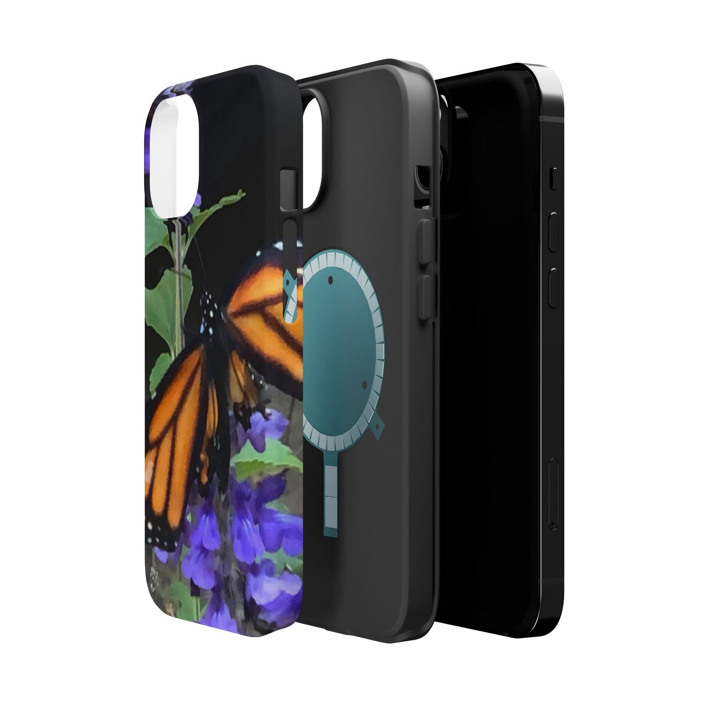 Butterfly Floral Magnetic Tough Cases, Nature Phone Cases, Gift for Nature Lovers, Eco-Friendly Cell Phone Case, Unique Smartphone Accessory