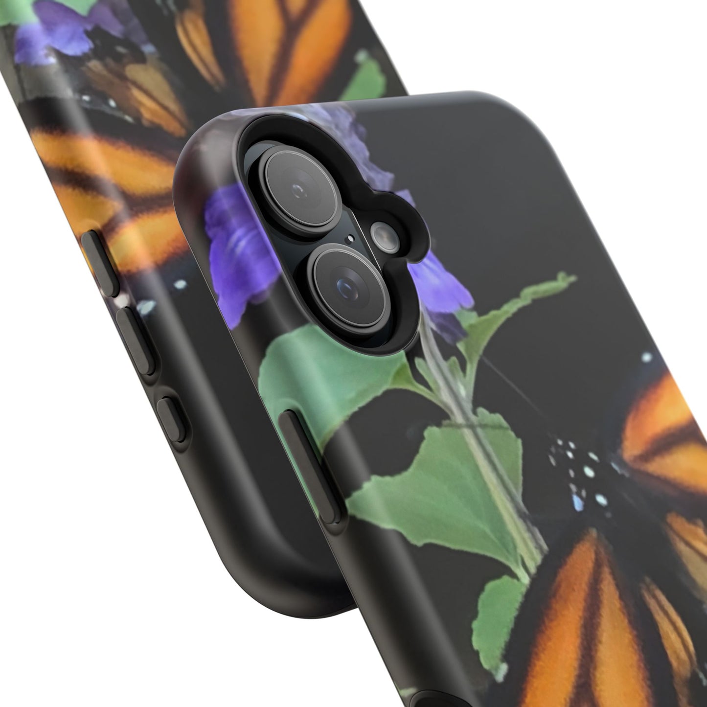 Butterfly Floral Magnetic Tough Cases, Nature Phone Cases, Gift for Nature Lovers, Eco-Friendly Cell Phone Case, Unique Smartphone Accessory