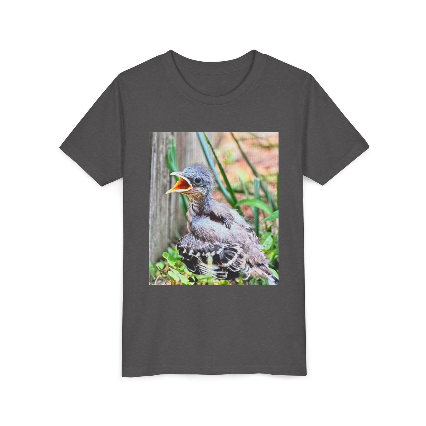 Youth Bird Graphic Tee - Cute Baby Bird T-Shirt, Nature Lovers Gift, Kids Apparel, Animal Tee, Spring Fashion, Eco-Friendly
