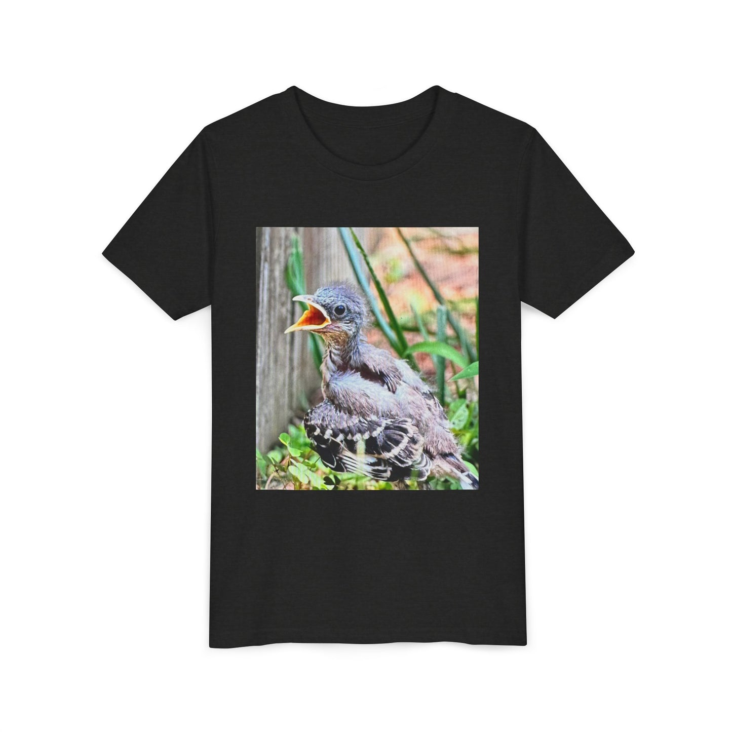 Youth Bird Graphic Tee - Cute Baby Bird T-Shirt, Nature Lovers Gift, Kids Apparel, Animal Tee, Spring Fashion, Eco-Friendly