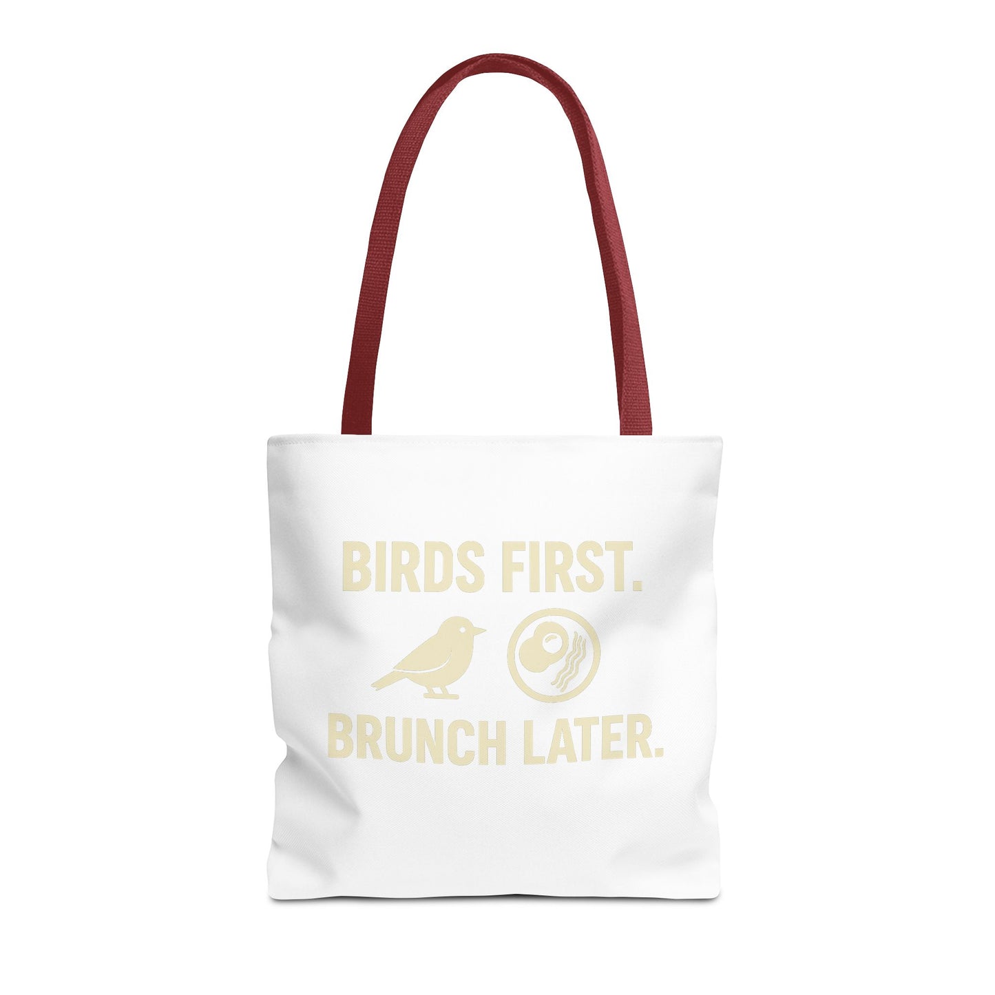 Birds First Brunch Later Tote Bag - Fun Grocery Bag, Eco-Friendly Shopping Tote, Perfect Gift for Brunch Lovers, Weekend Outings