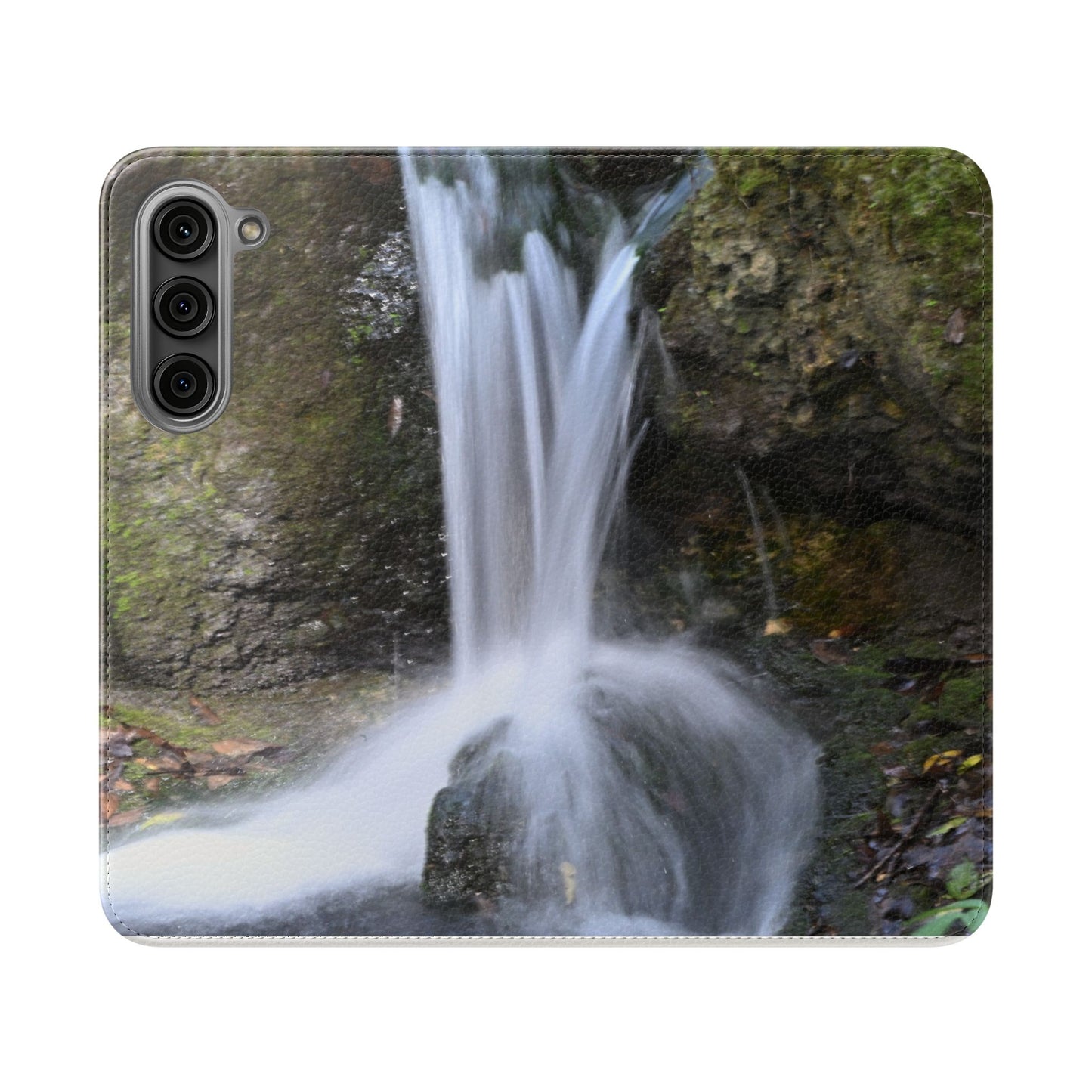 Scenic Waterfall Flip Case, Nature Phone Wallet, Eco-Friendly Phone Accessory, Gift for Nature Lovers, Travel Must-Have