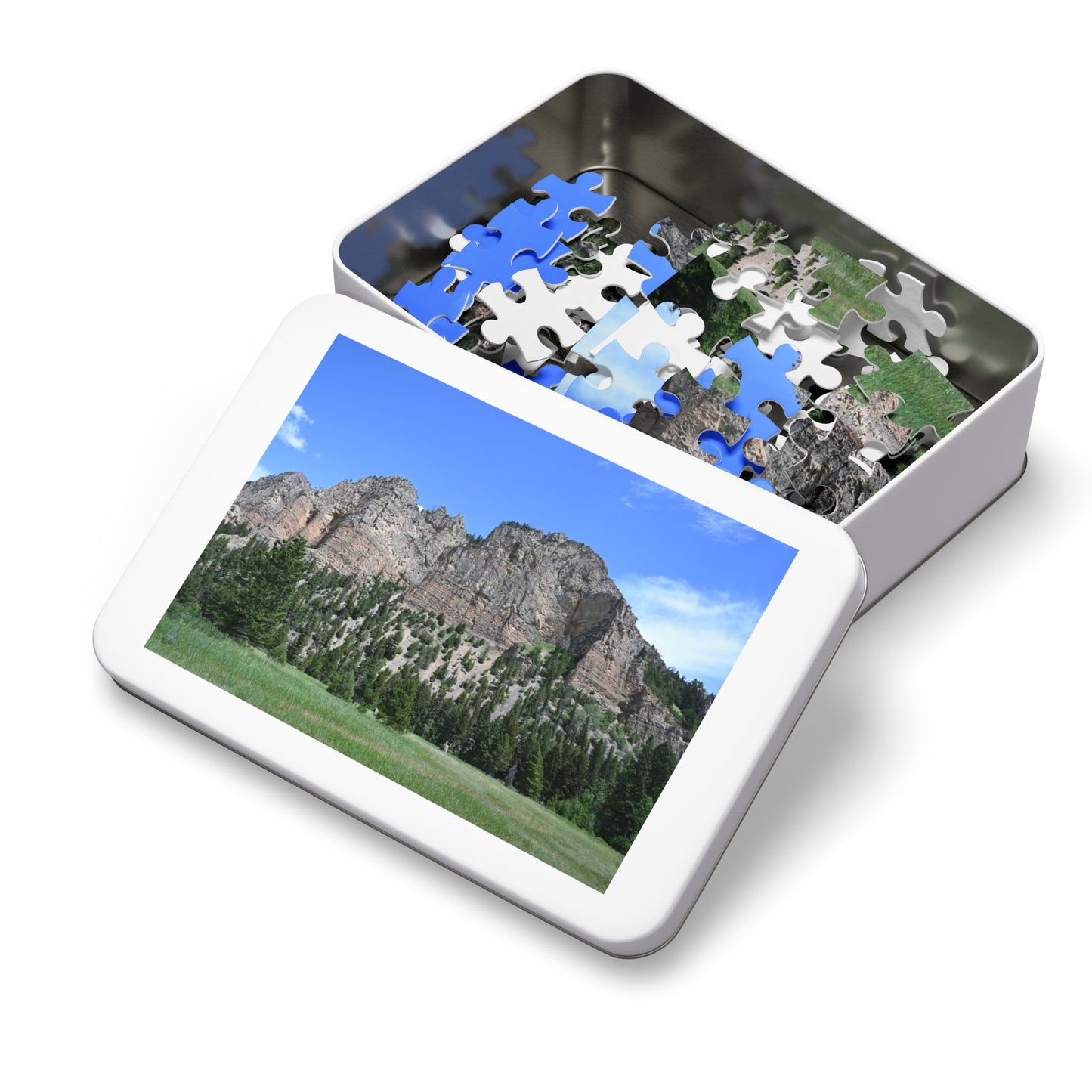 Scenic Jigsaw Puzzle with Tin - Perfect Gift for Nature Lovers, Family Fun, Home Décor, Relaxation Activity, Hiking Theme
