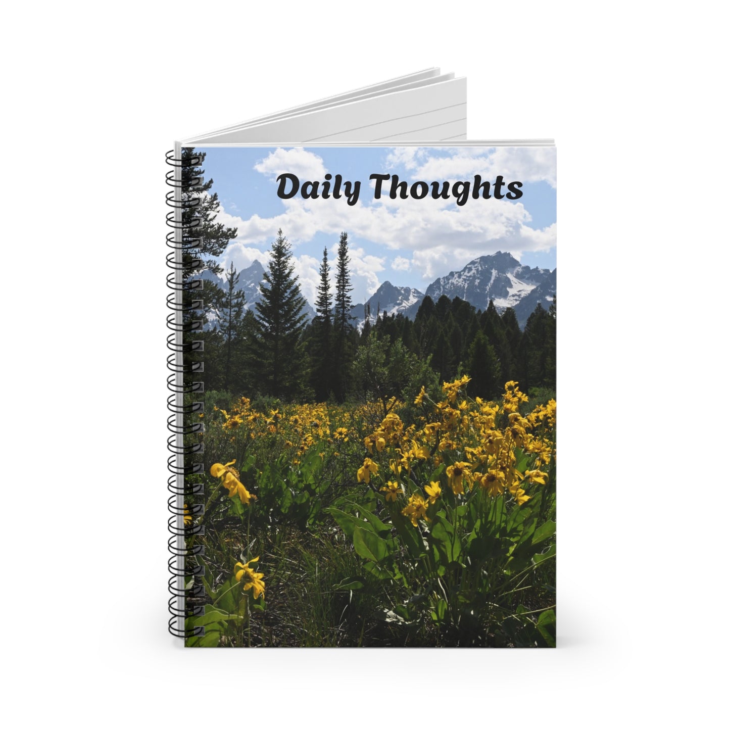 Nature-Inspired Spiral Notebook - Daily Thoughts Journal for Creative Minds, Writing, Note-taking, Gift for Students, Nature Lovers