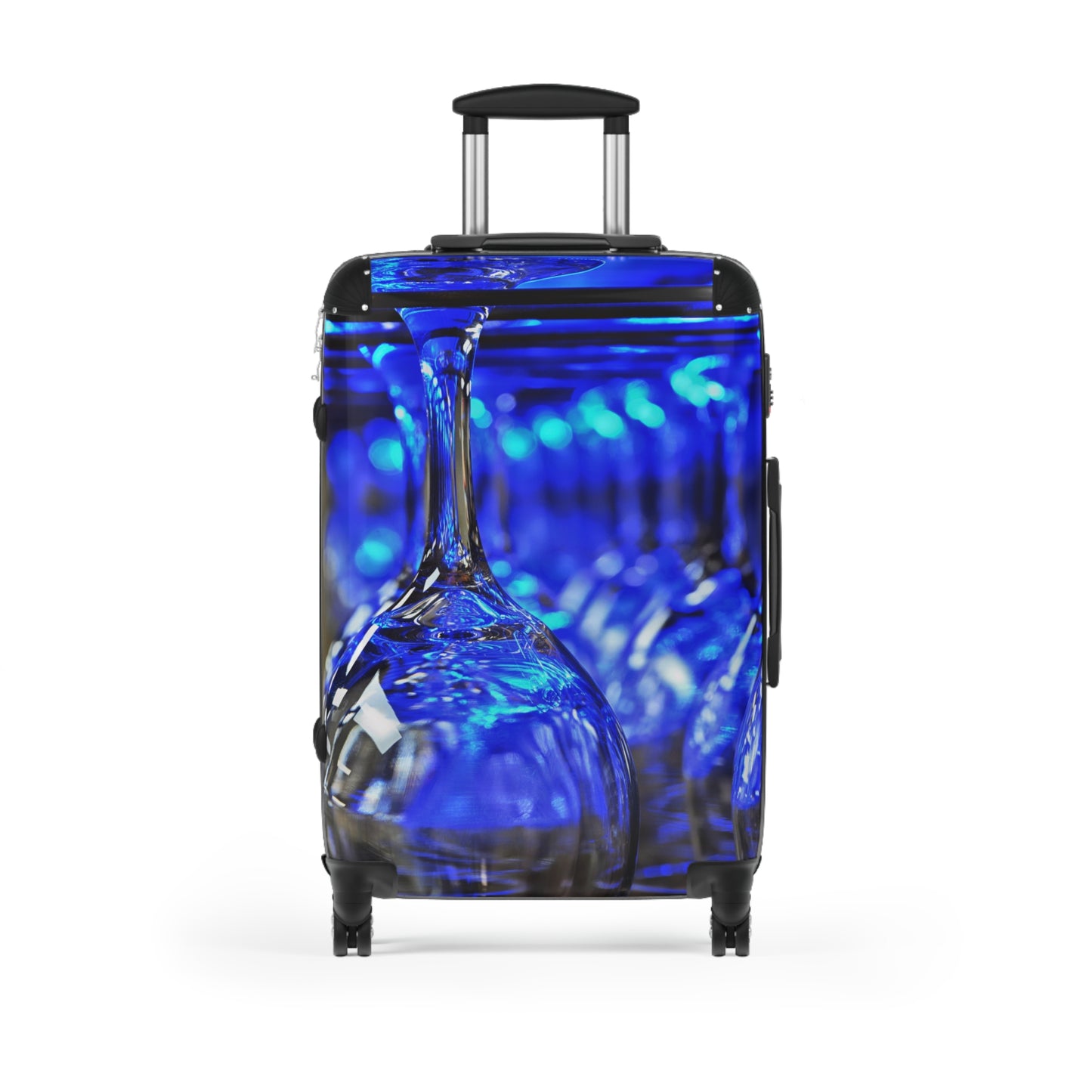 Blue Glassware Design Suitcase