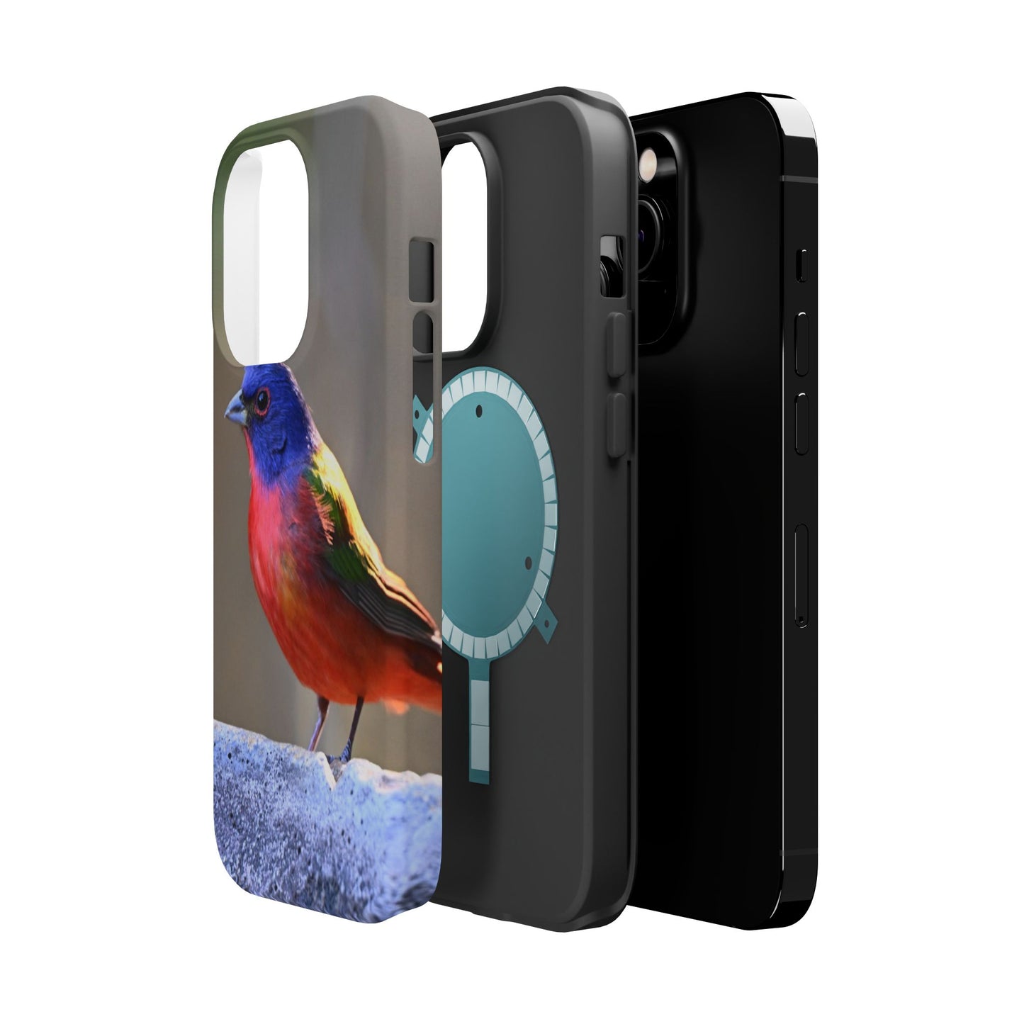 Colorful Bird Phone Case, Magnetic Tough Cases, Nature Lover Gift, Wildlife Phone Cover, Eco-Friendly Tech Accessories