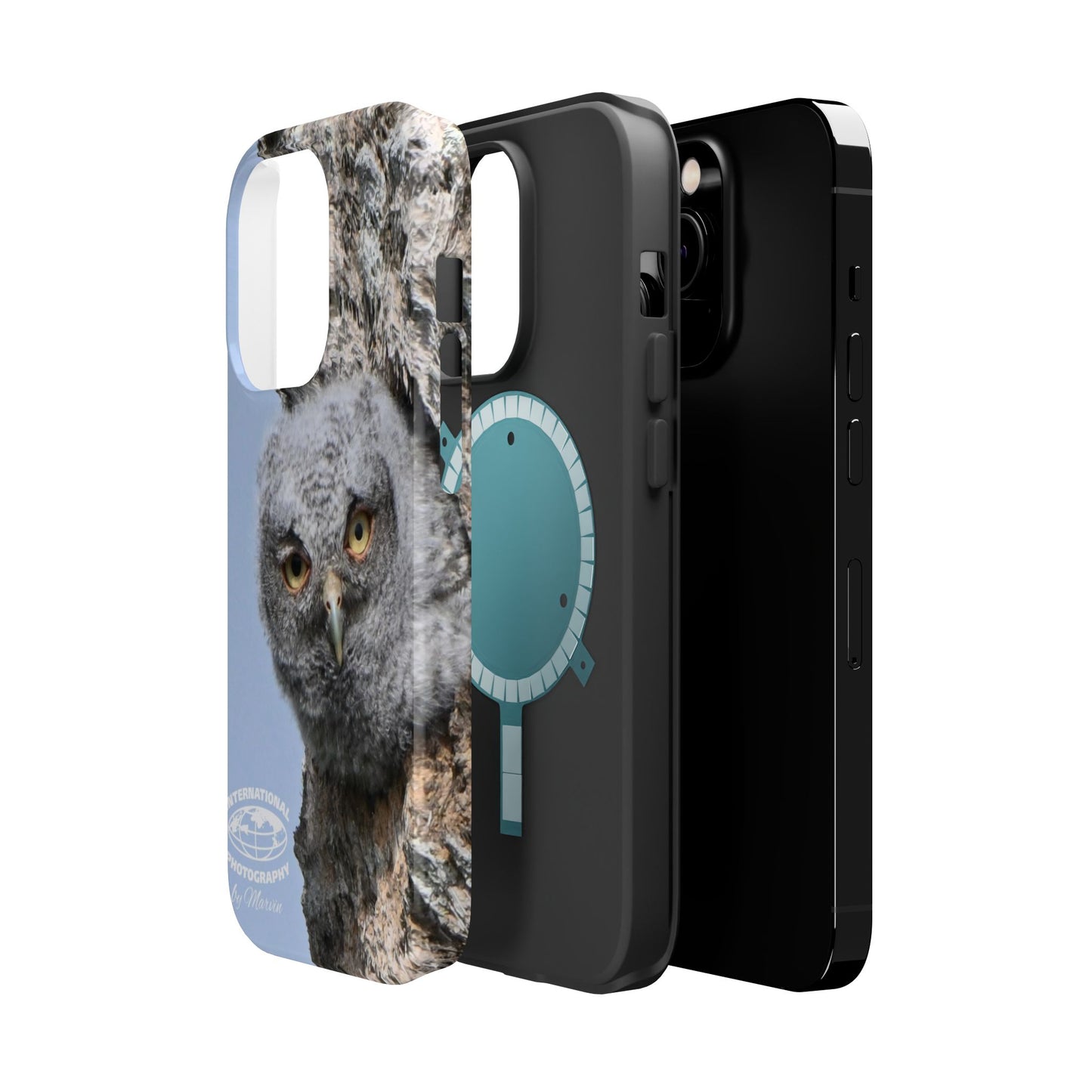 Owl Magnetic Tough Case, Wildlife Phone Case, Nature Lover Gift, Eco-Friendly Phone Cover, Customizable Phone Accessory