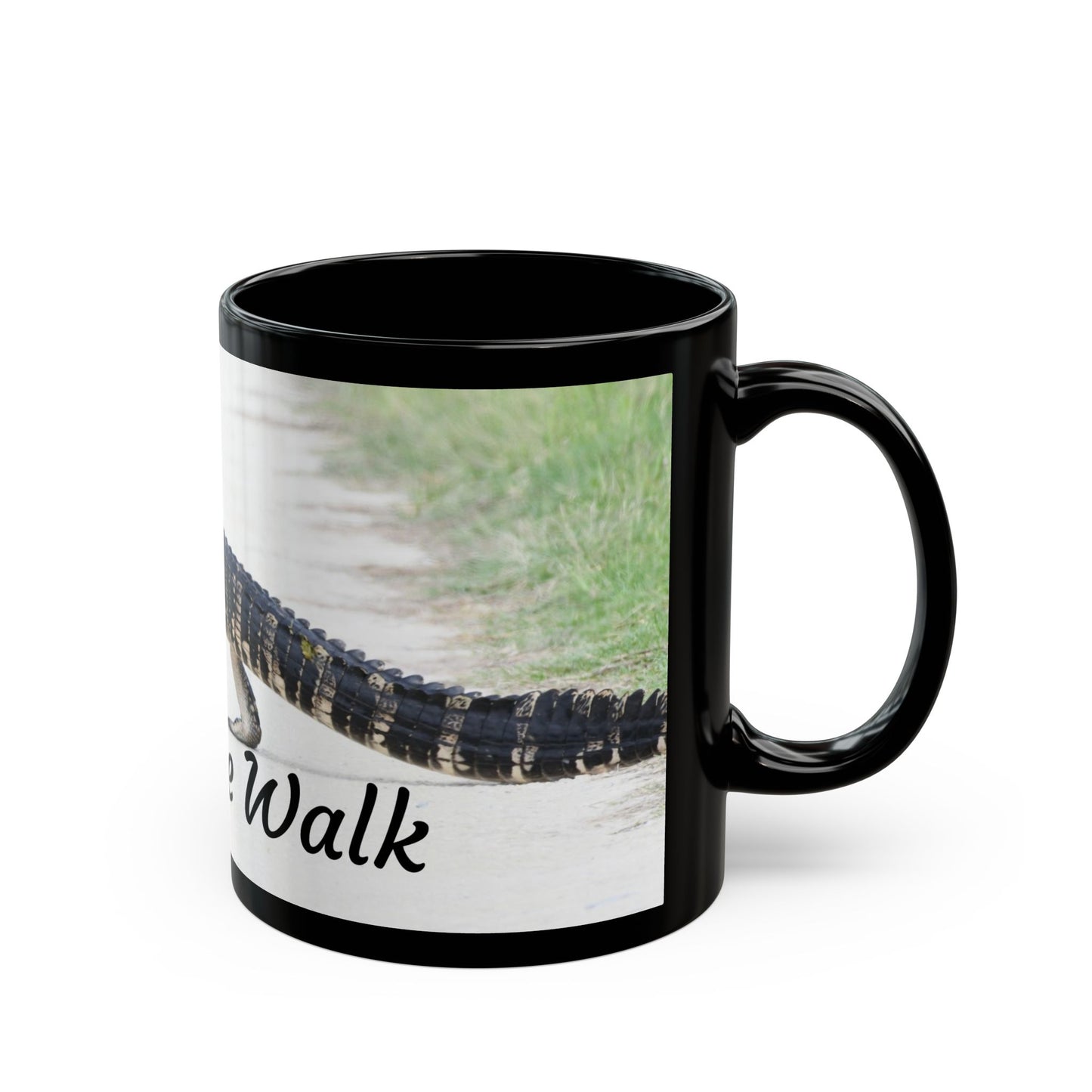 Funny Alligator Mug, Walk the Walk Coffee Cup, Gift for Animal Lovers, Nature Lover's Perfect Present