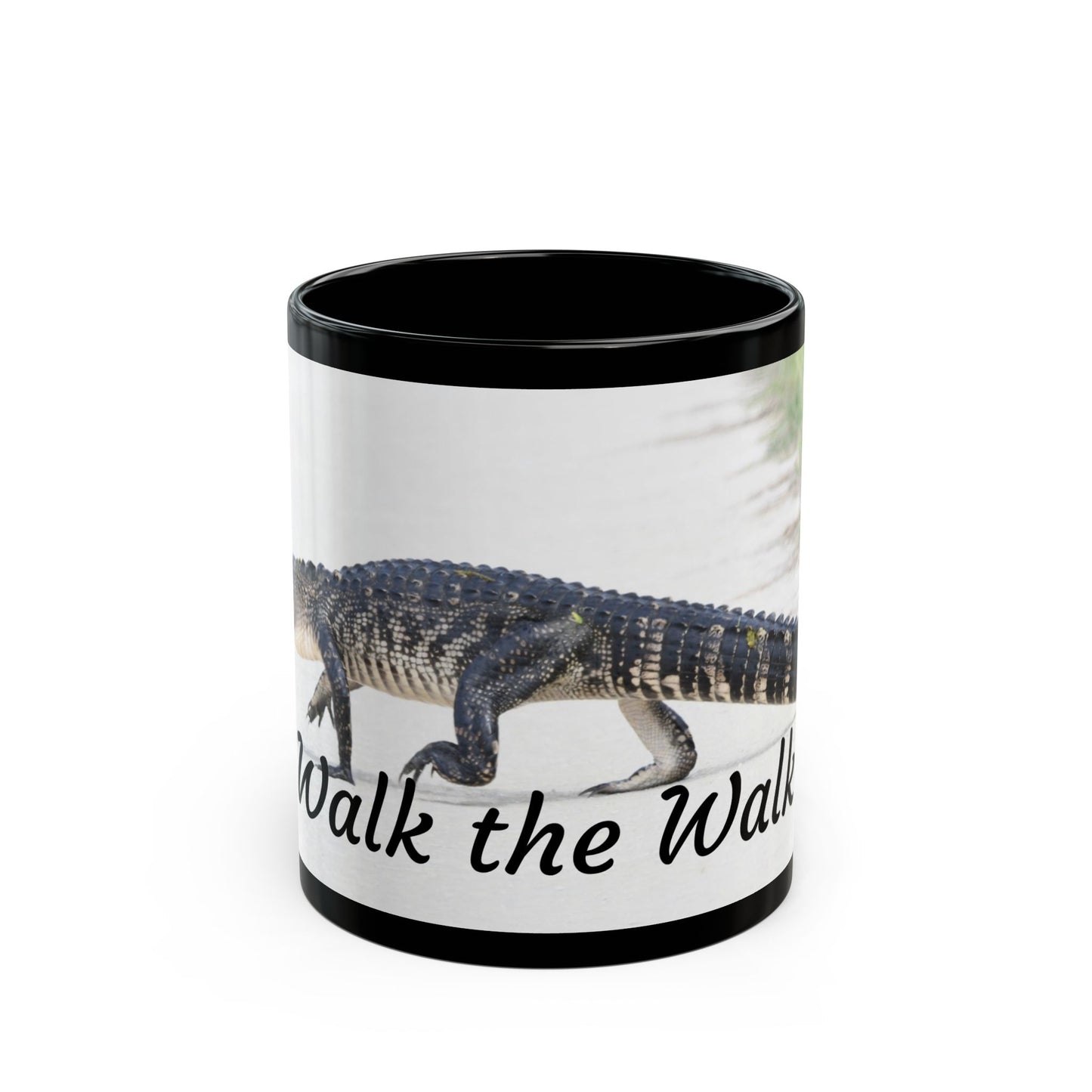 Funny Alligator Mug, Walk the Walk Coffee Cup, Gift for Animal Lovers, Nature Lover's Perfect Present