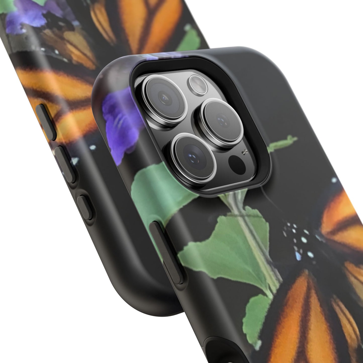 Butterfly Floral Magnetic Tough Cases, Nature Phone Cases, Gift for Nature Lovers, Eco-Friendly Cell Phone Case, Unique Smartphone Accessory