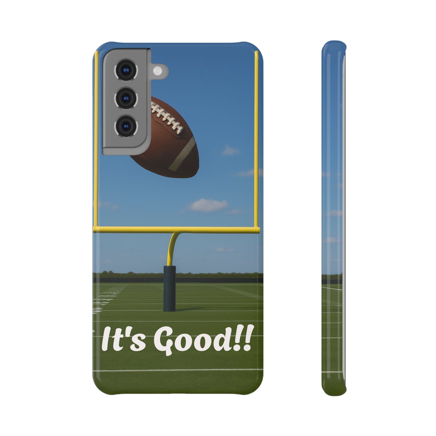 Football Snap Case - Perfect for Sports Lovers, Gift for Gamers, Tailgate Accessories, Fun Football Decor, It's Good!!