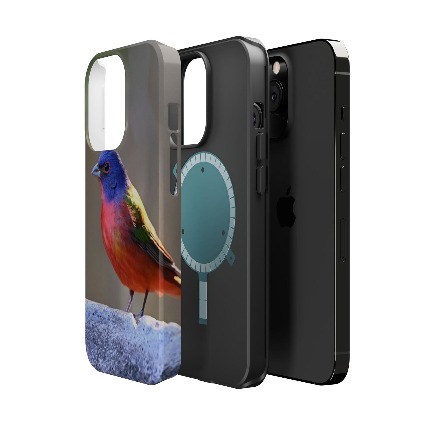 Colorful Bird Phone Case, Magnetic Tough Cases, Nature Lover Gift, Wildlife Phone Cover, Eco-Friendly Tech Accessories