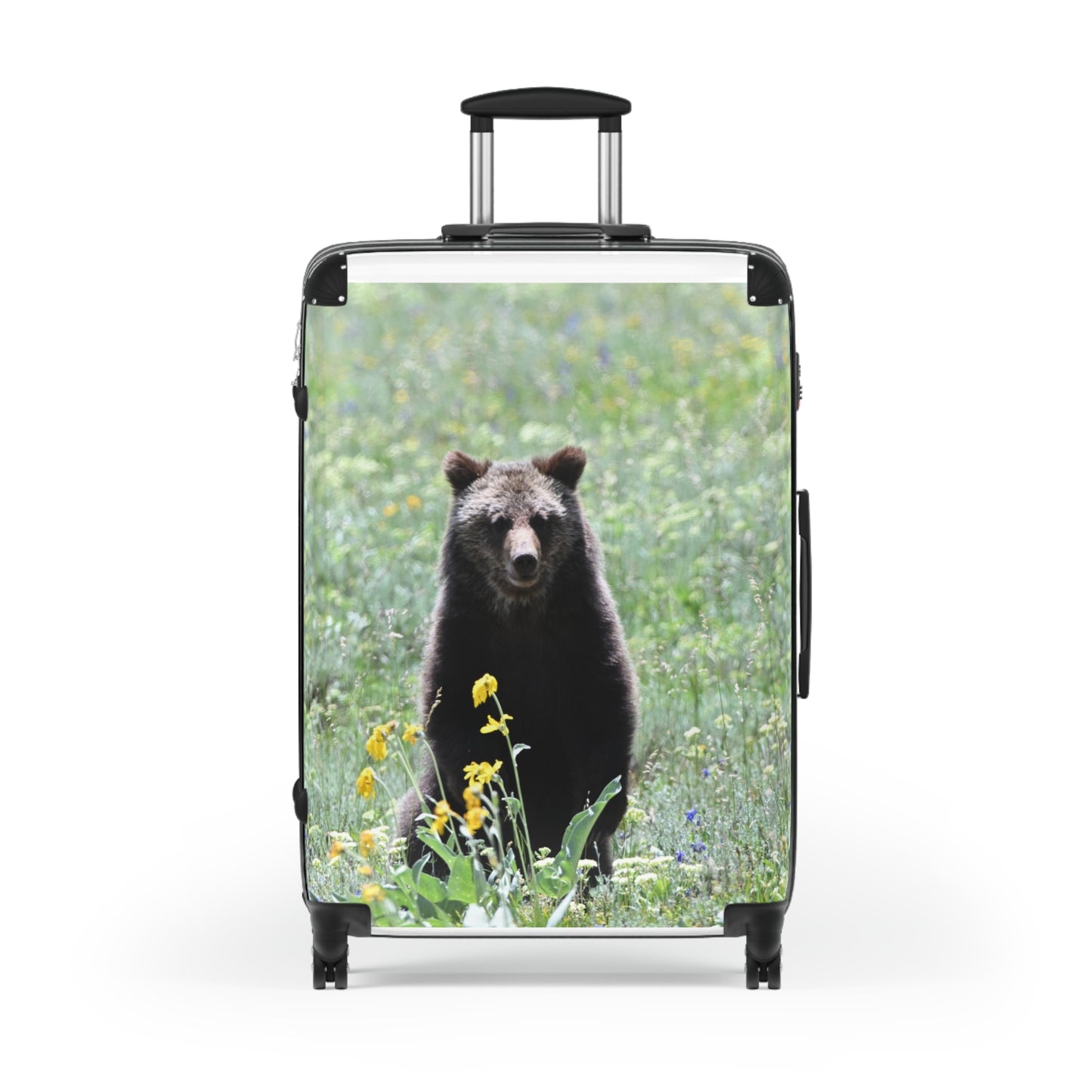 Grizzly Bear Print Suitcase - Travel Luggage for Nature Lovers, Adventure Gear, Stylish Carry-On, Gift for Travelers, Vacation Essentials