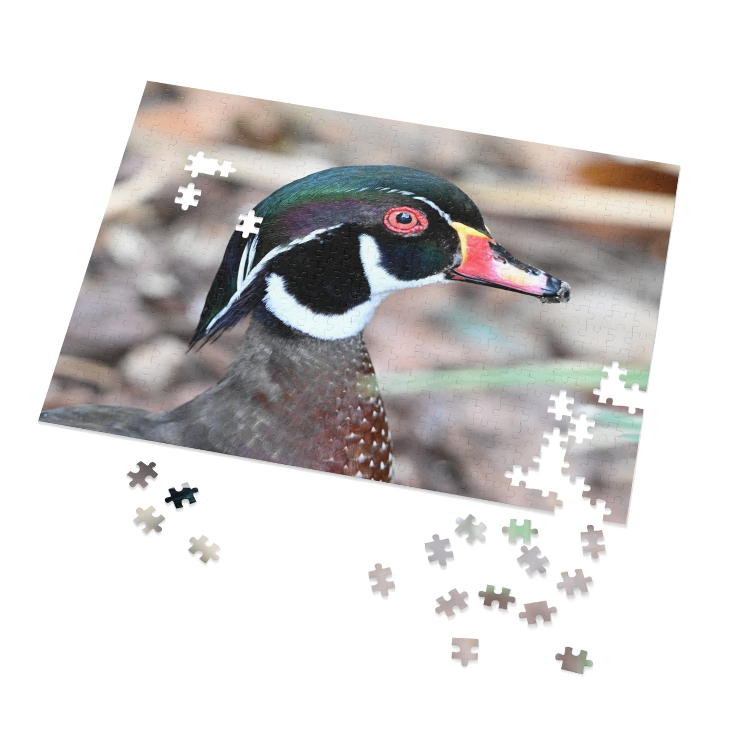 Wood Duck Puzzle, Relaxing Jigsaw Game, Unique Gift for Nature Lovers, Fun Family Activity, Bird Enthusiast Puzzle