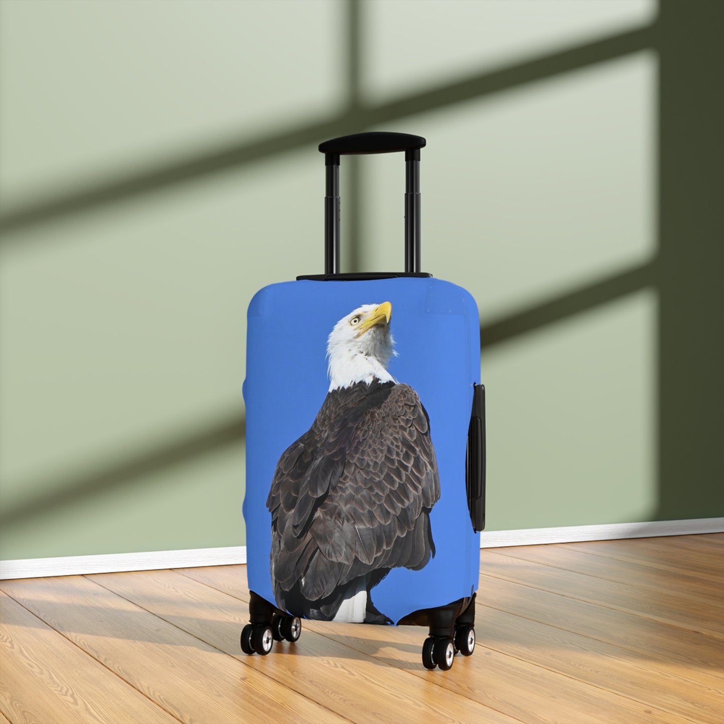 Eagle Luggage Cover, Travel Bag Protector, Suitcase Wrap, Eagle Design, Gift for Travelers, Vacation Accessories