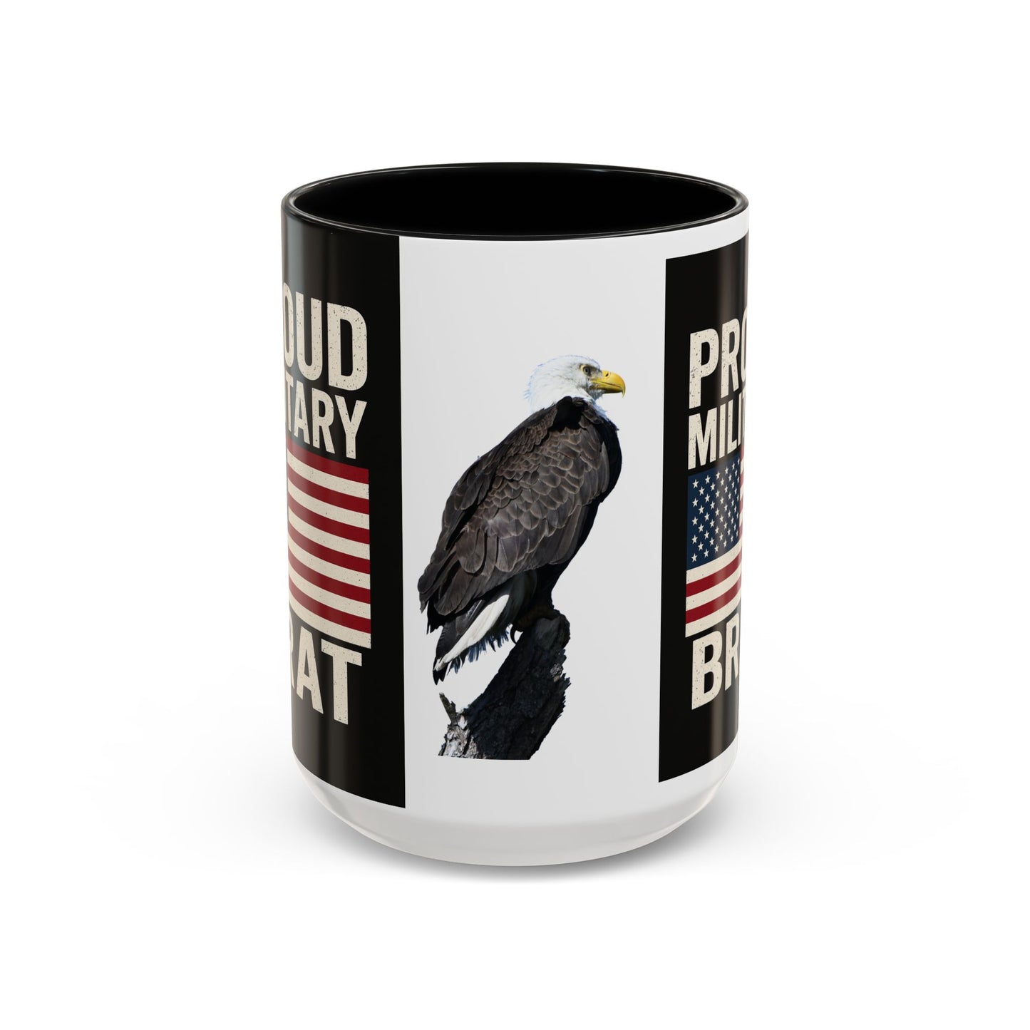 Proud Military Brat Coffee Mug, Veteran Appreciation Gift, Military Family Mug, USA Pride, Father's Day Gift, Patriotic Drinkware