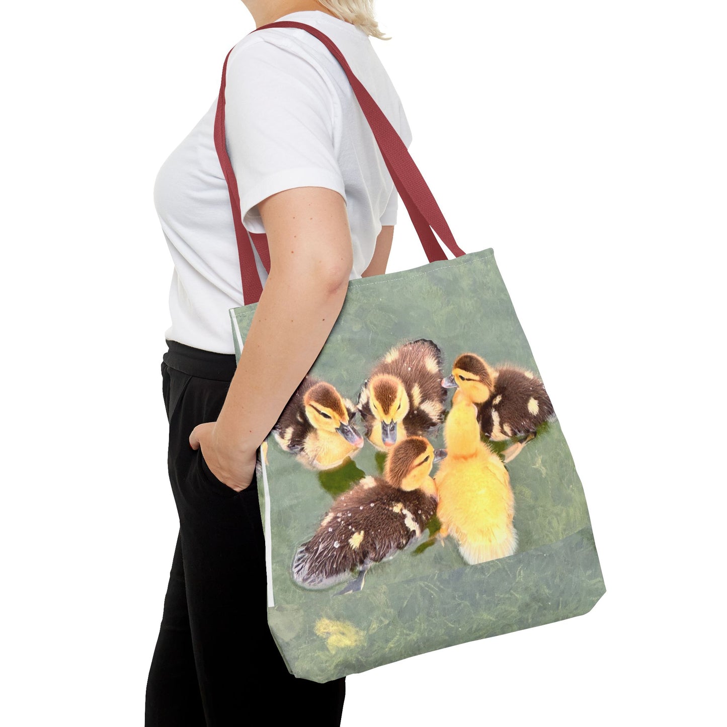 Charming Duckling Tote Bag | Cute Bag for Animal Lovers, Spring Gift, Shopping Bag, Eco-Friendly, Perfect for Mother's Day