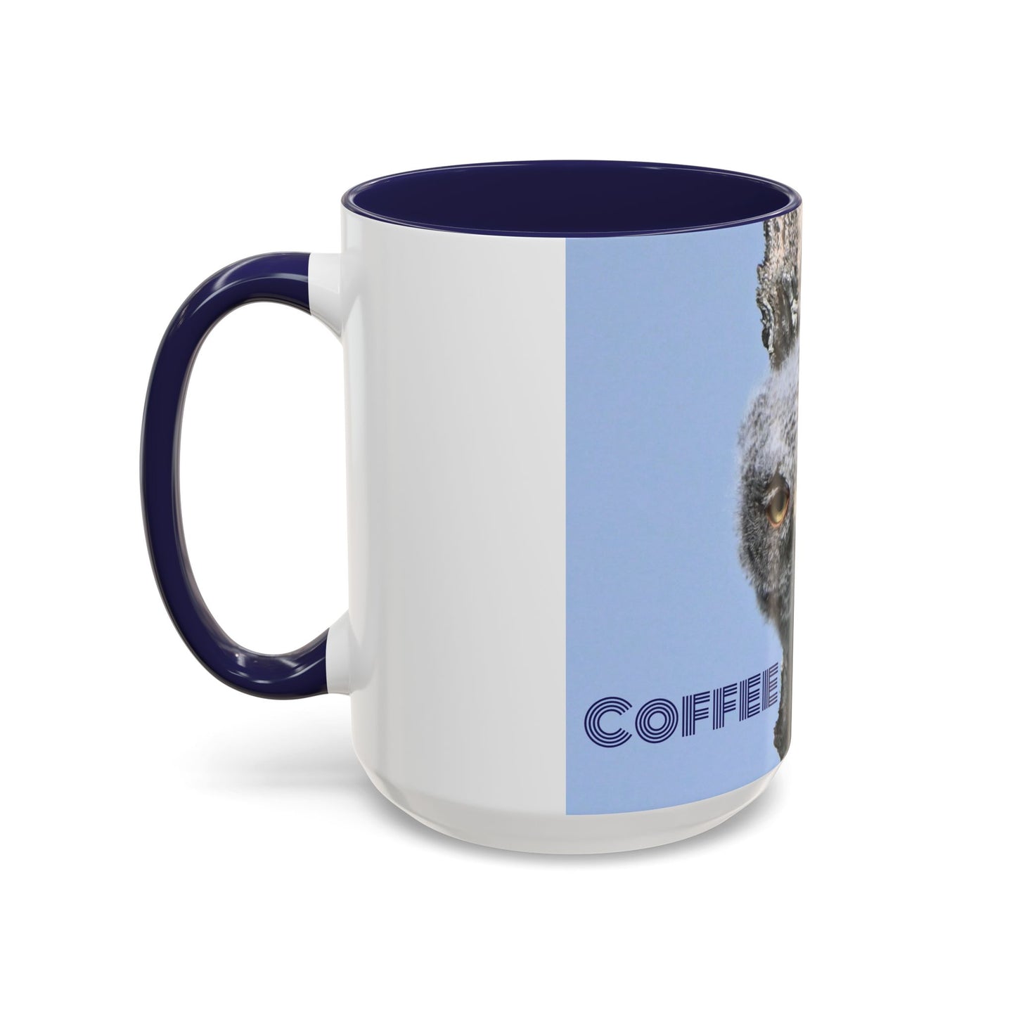 Accent Coffee Mug with Owl Design, Perfect Gift for Coffee Lovers, Home Office Decor, Nature Enthusiast Gift, Animal Lover Mug