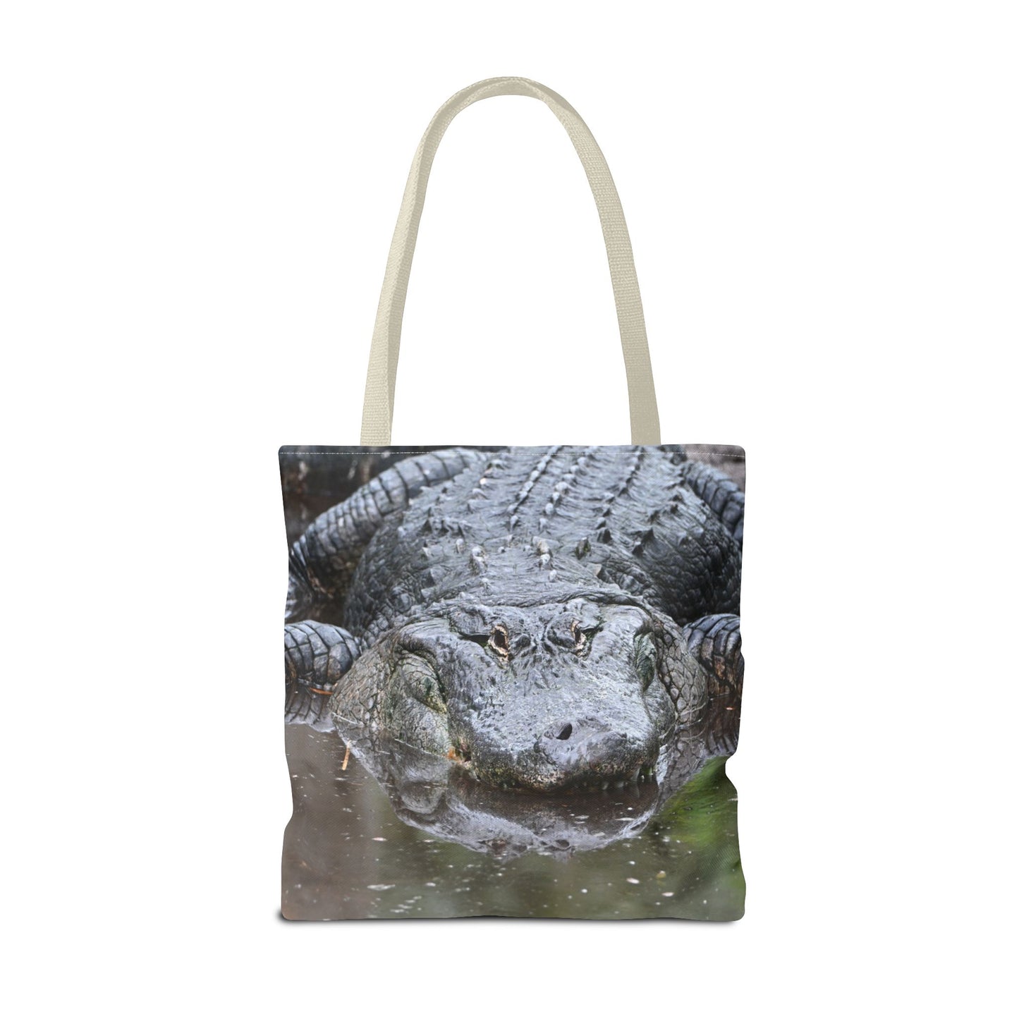 Alligator Print Tote Bag, Wildlife Lover Gift, Eco-Friendly Bag, Beach Tote, Animal Lovers' Accessory, Unique Alligator Purse