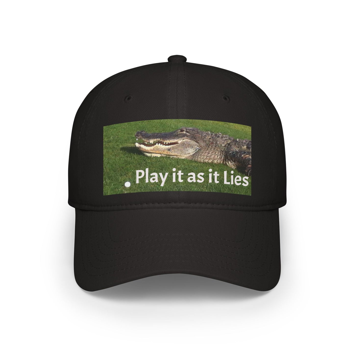 Play it as it Lies Baseball Cap, Casual Headwear for Golfers, Funny Golf Gift, Outdoor Sports Cap, Adjustable Red Cap