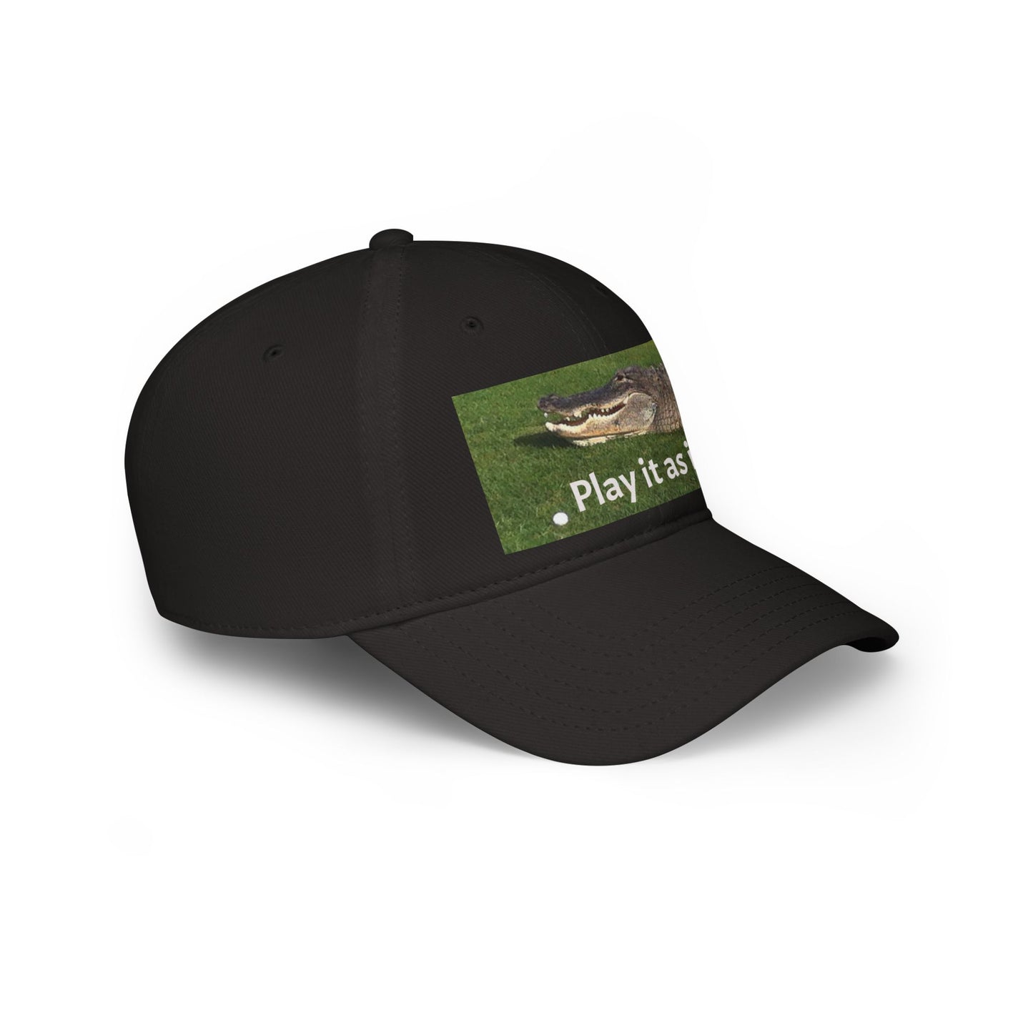Play it as it Lies Baseball Cap, Casual Headwear for Golfers, Funny Golf Gift, Outdoor Sports Cap, Adjustable Red Cap