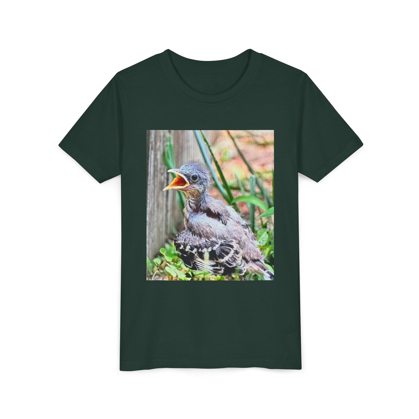 Youth Bird Graphic Tee - Cute Baby Bird T-Shirt, Nature Lovers Gift, Kids Apparel, Animal Tee, Spring Fashion, Eco-Friendly