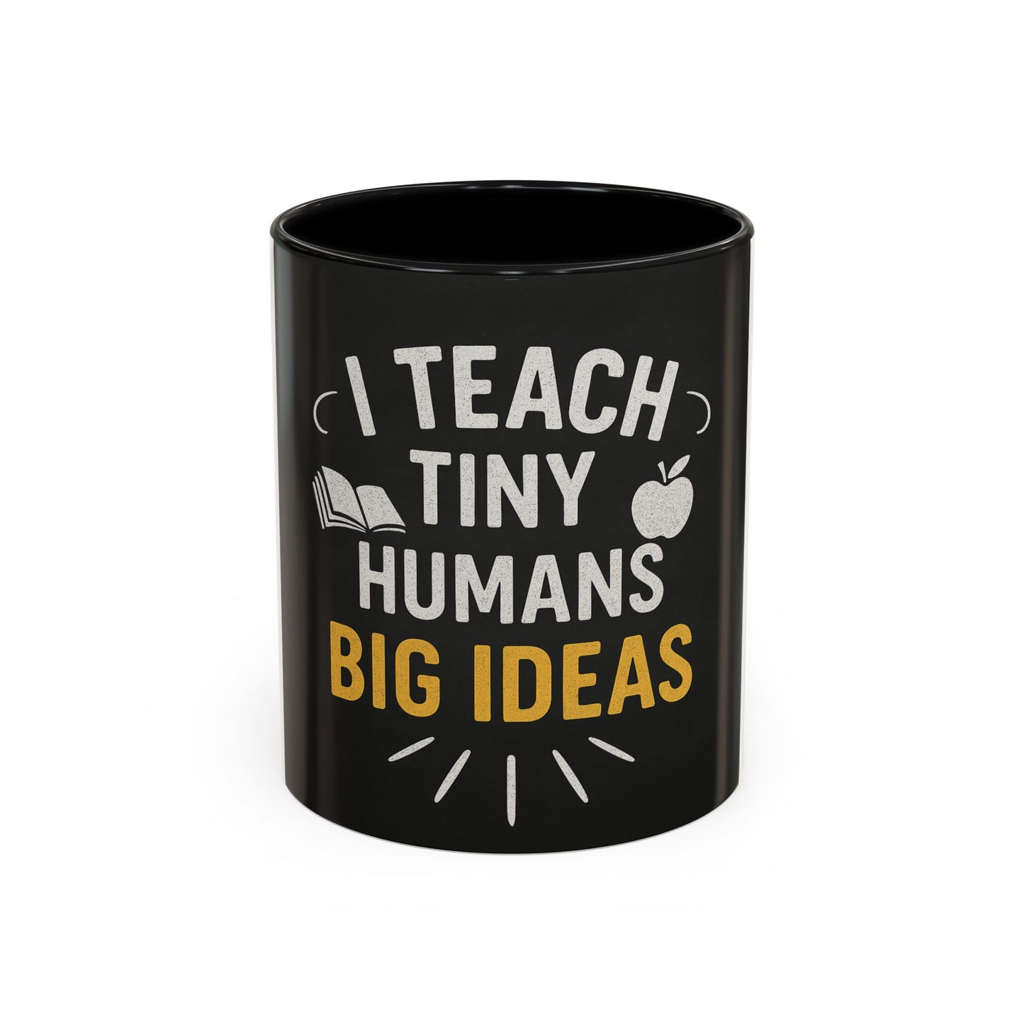 Teacher's Motivational Coffee Mug | I Teach Tiny Humans Big Ideas | Gift for Educators, Classroom Decor, School Supplies