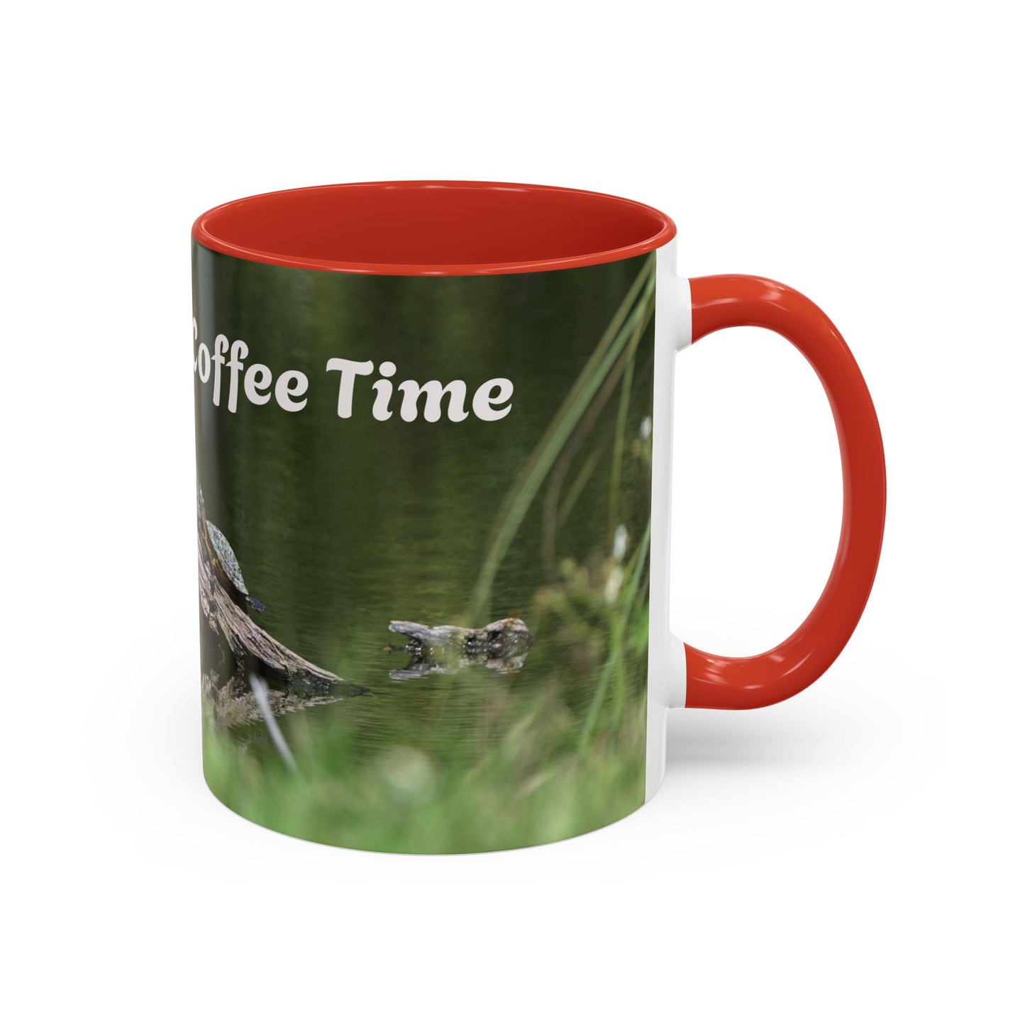 Nature-Inspired Coffee Mug with 'Coffee Time' Design - Perfect Gift for Nature Lovers